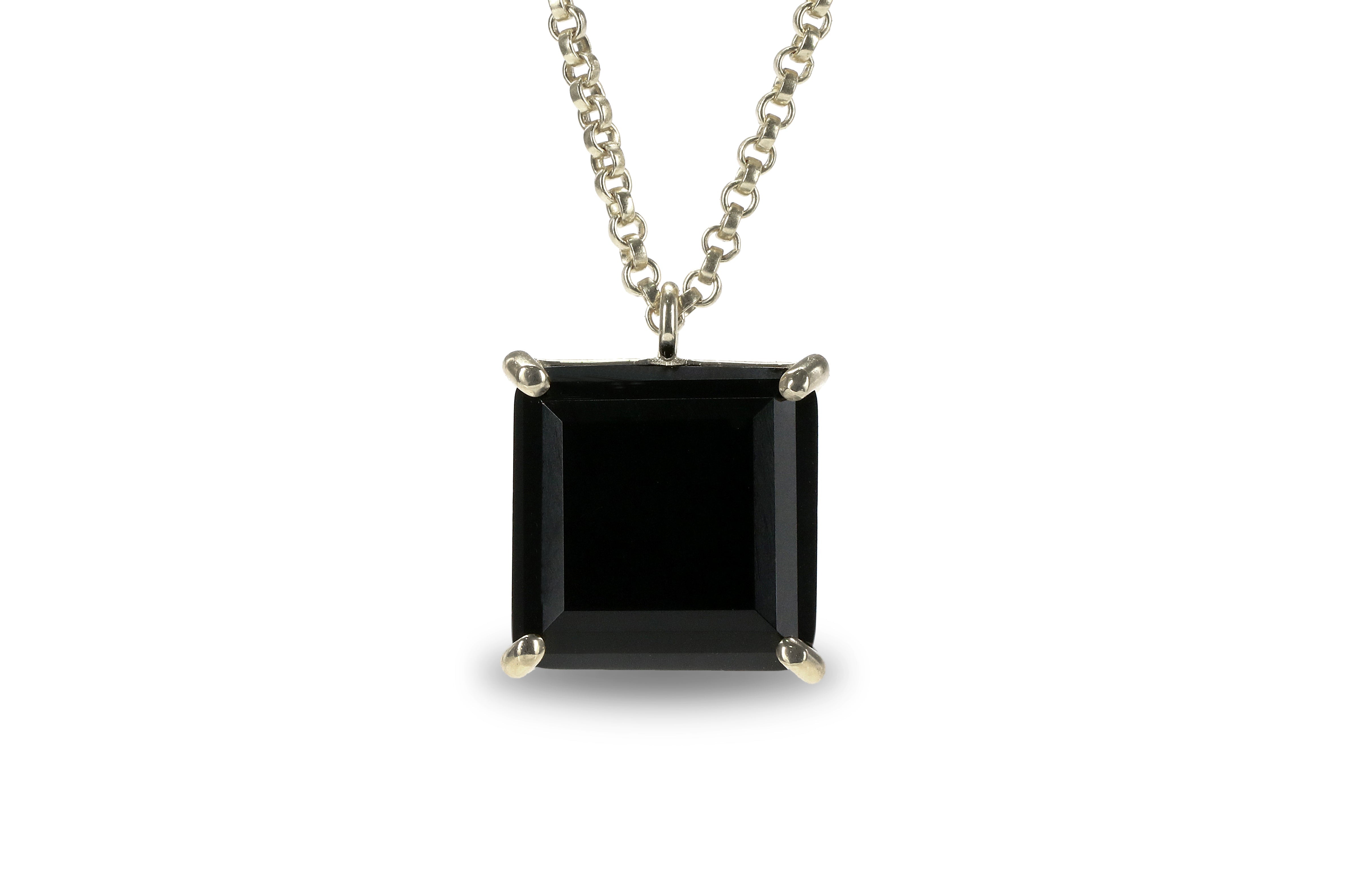 Statement Black Onyx Necklace in 14k Gold Filled necklaces Anemone Jewelry