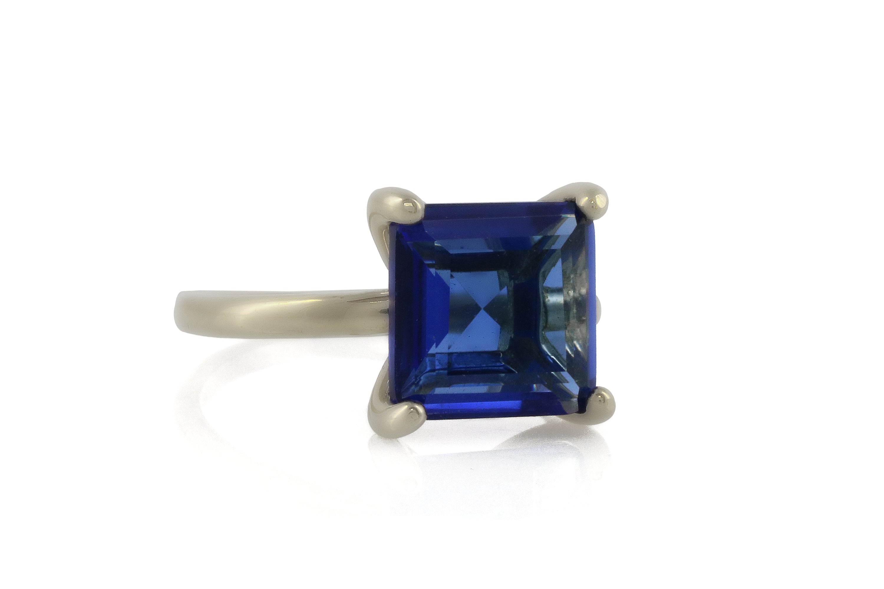 Classic Sapphire Gemstone in Sterling Silver Ring Rings Anemone Unique