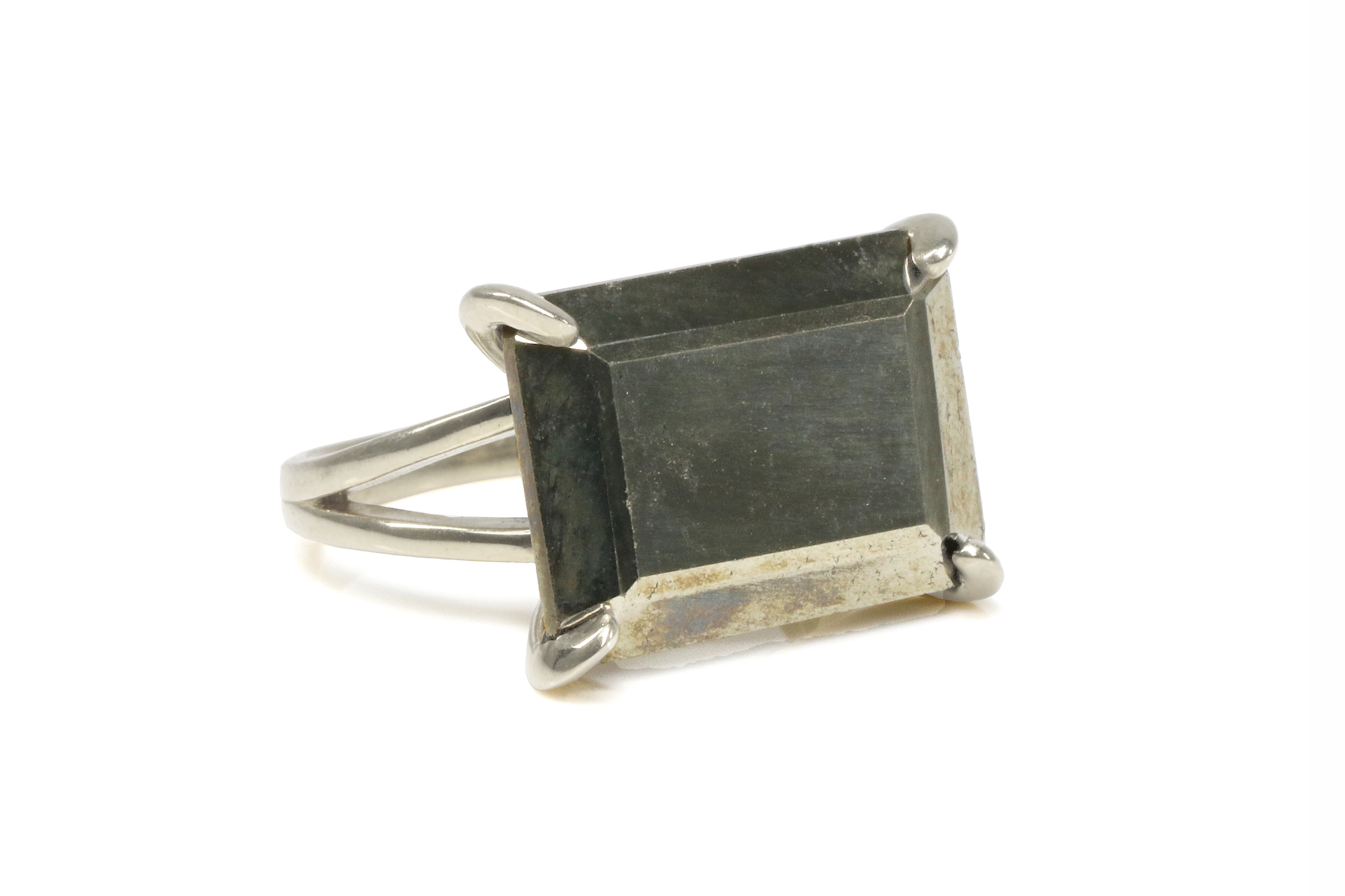 Stunning Pyrite Stone Ring in Sterling Silver Rings Anemone Jewelry