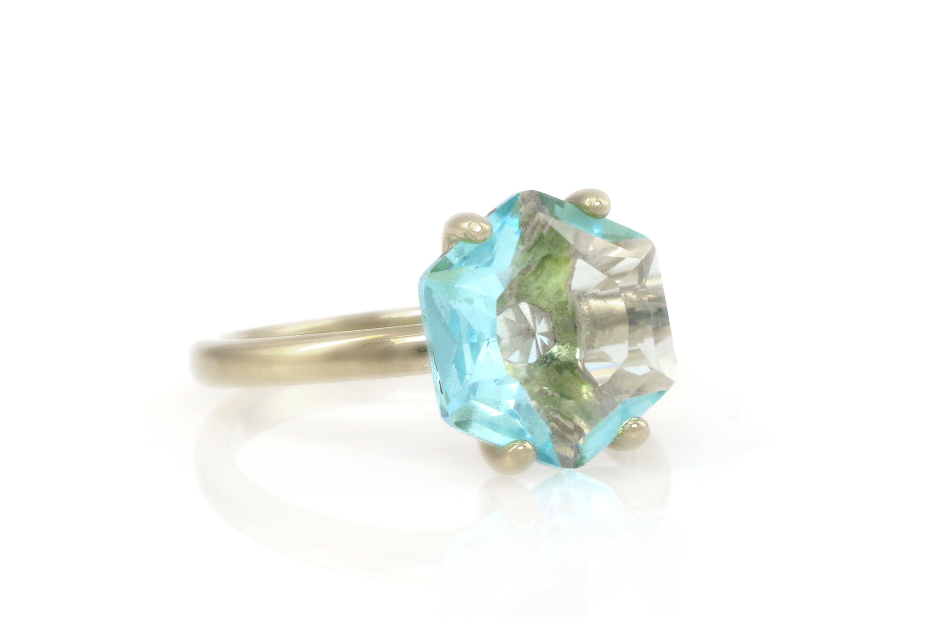 Simple Statement Sterling Silver Topaz Ring Rings Anemone Unique