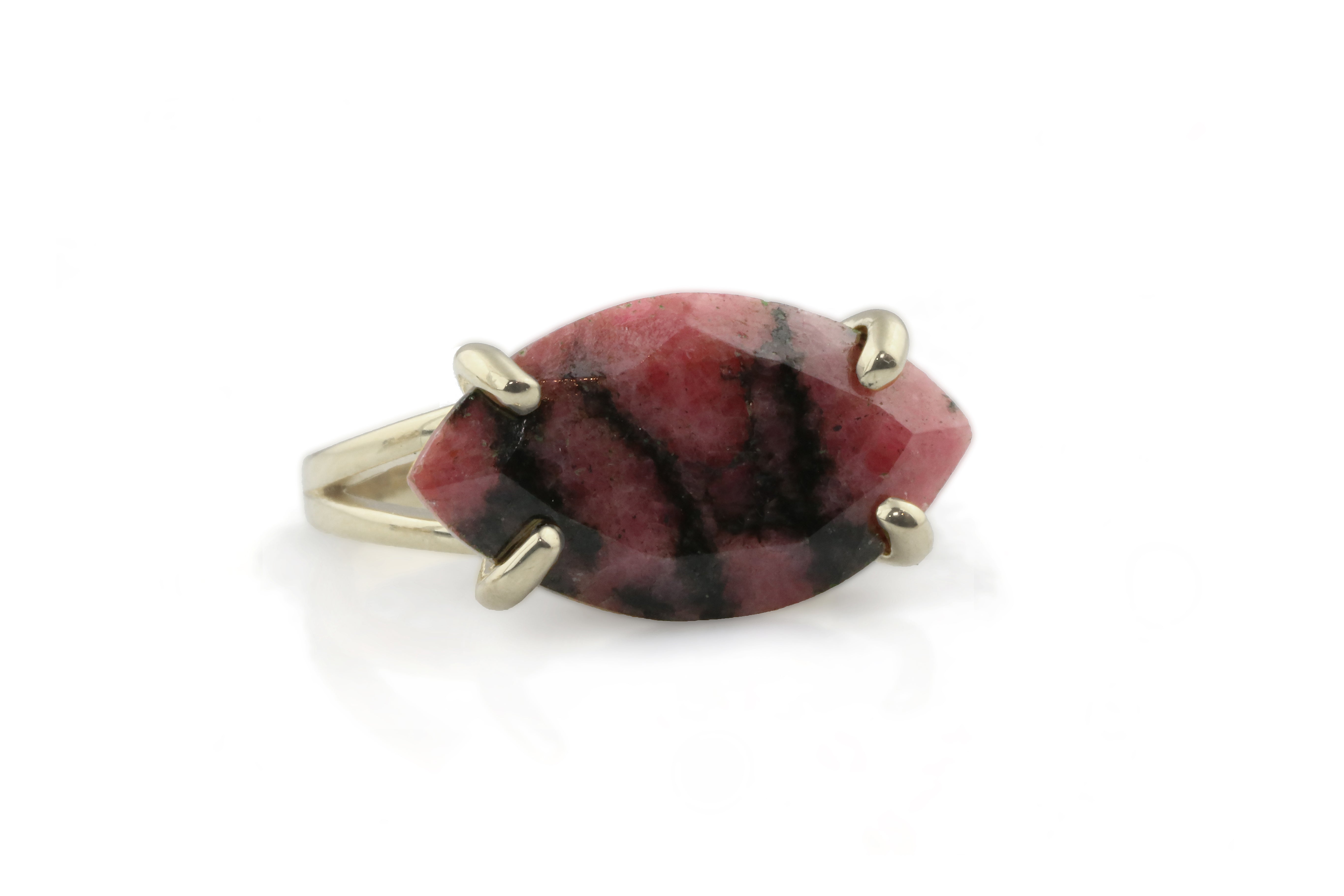 Rhodonite Stone Ring in 14k Gold Filled Rings Anemone Jewelry