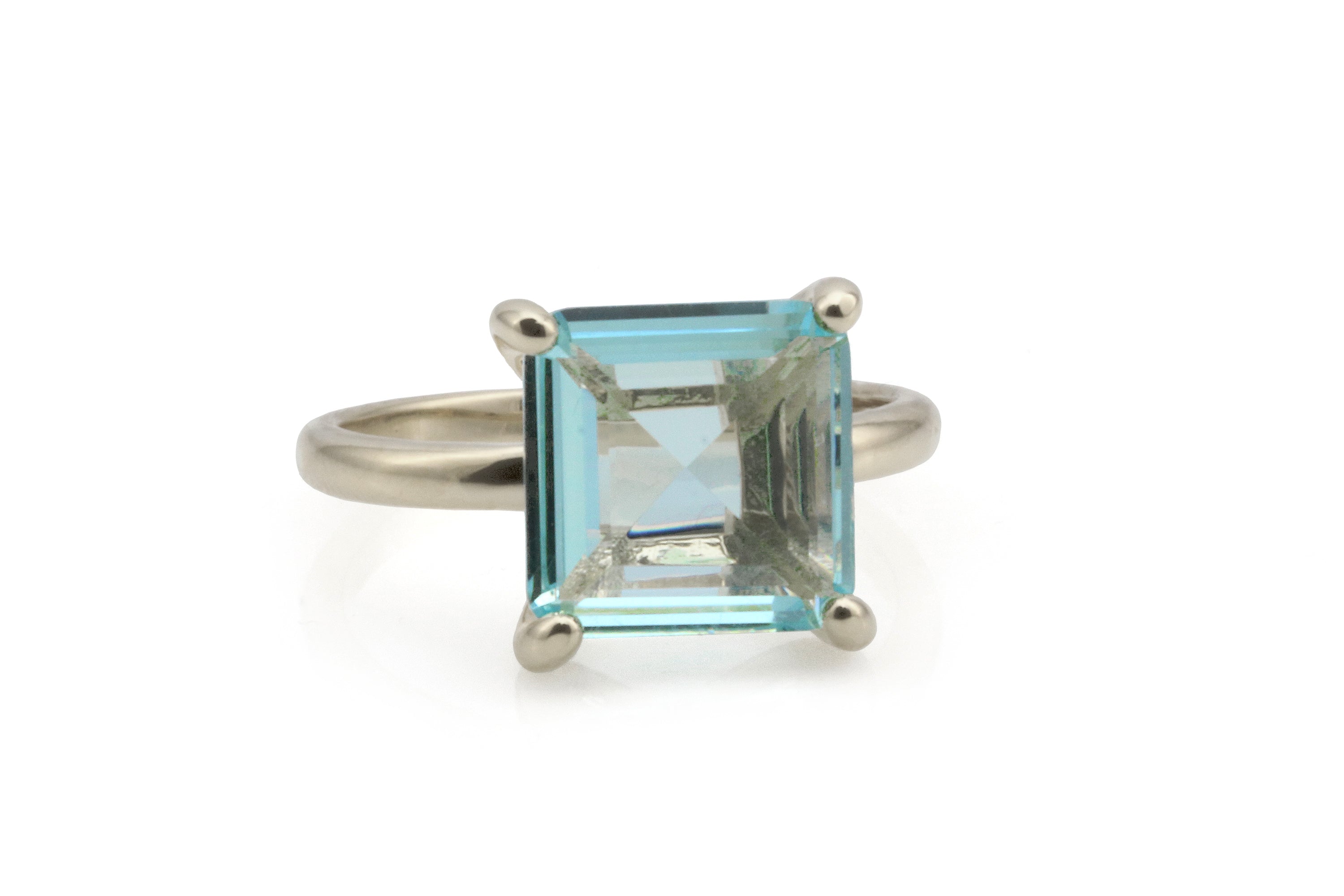 Blue Topaz in Sterling Silver Ring Rings Anemone Unique