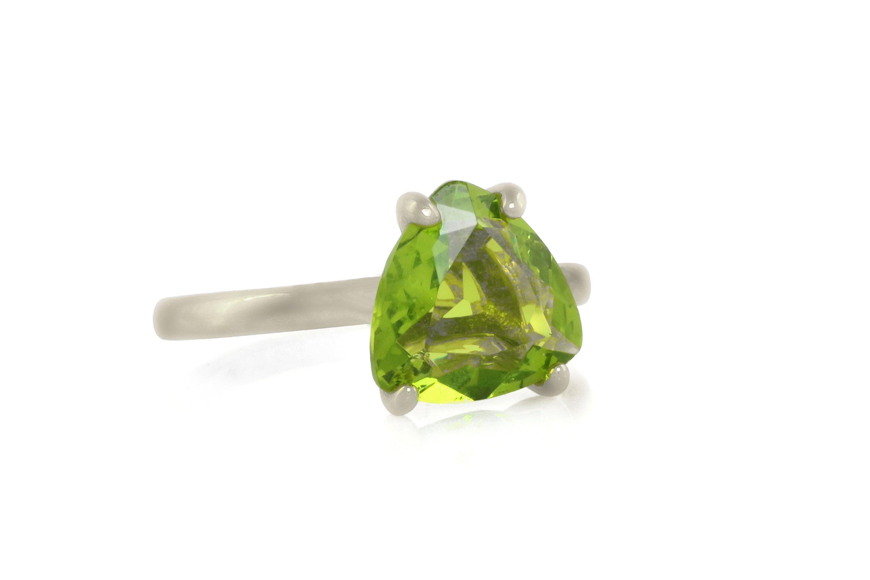 Peridot Ring for Women in Sterling Silver Rings Anemone Unique