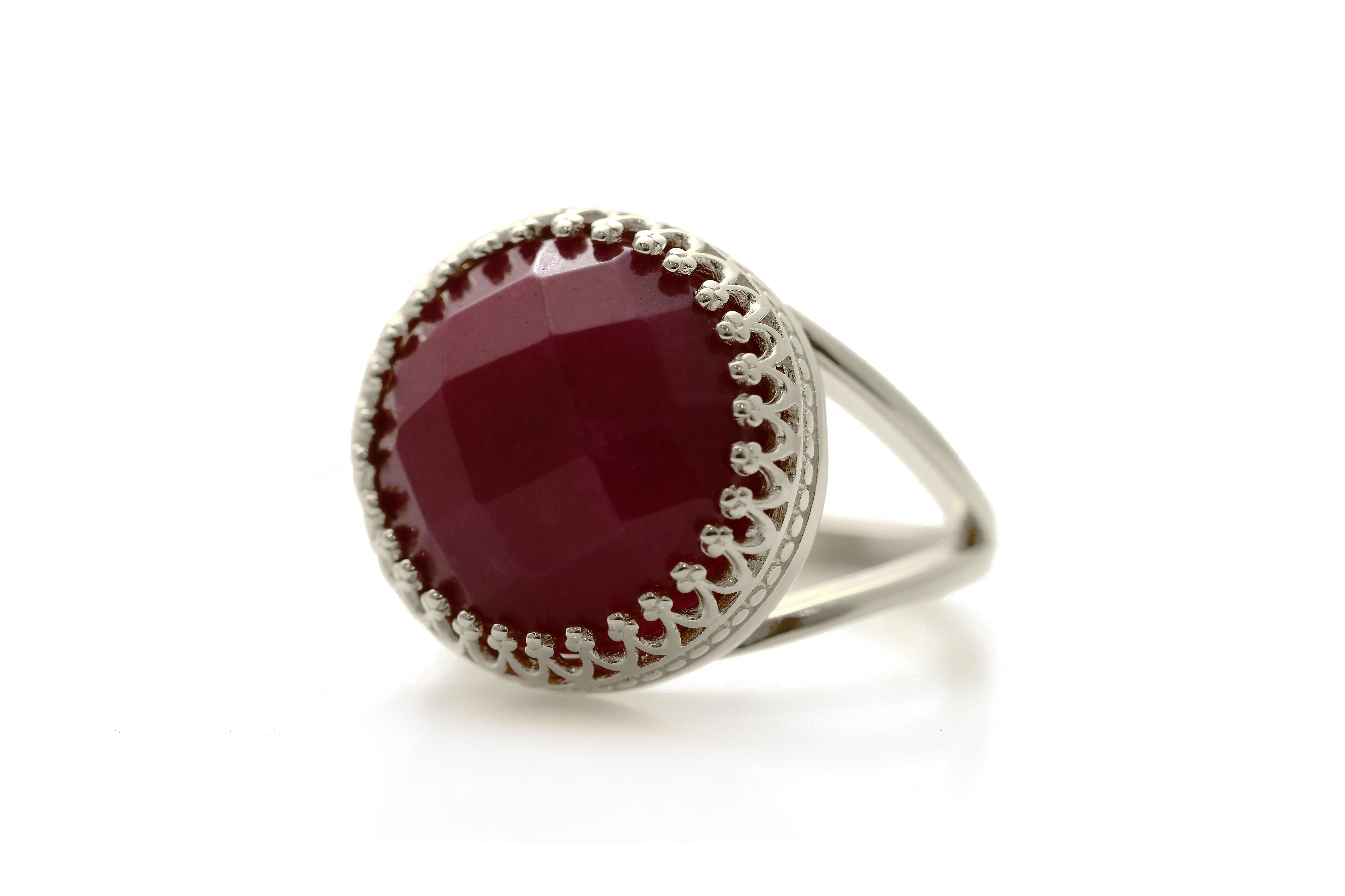 Classy Red Jade 14k Gold Filled Ring Rings Anemone Jewelry