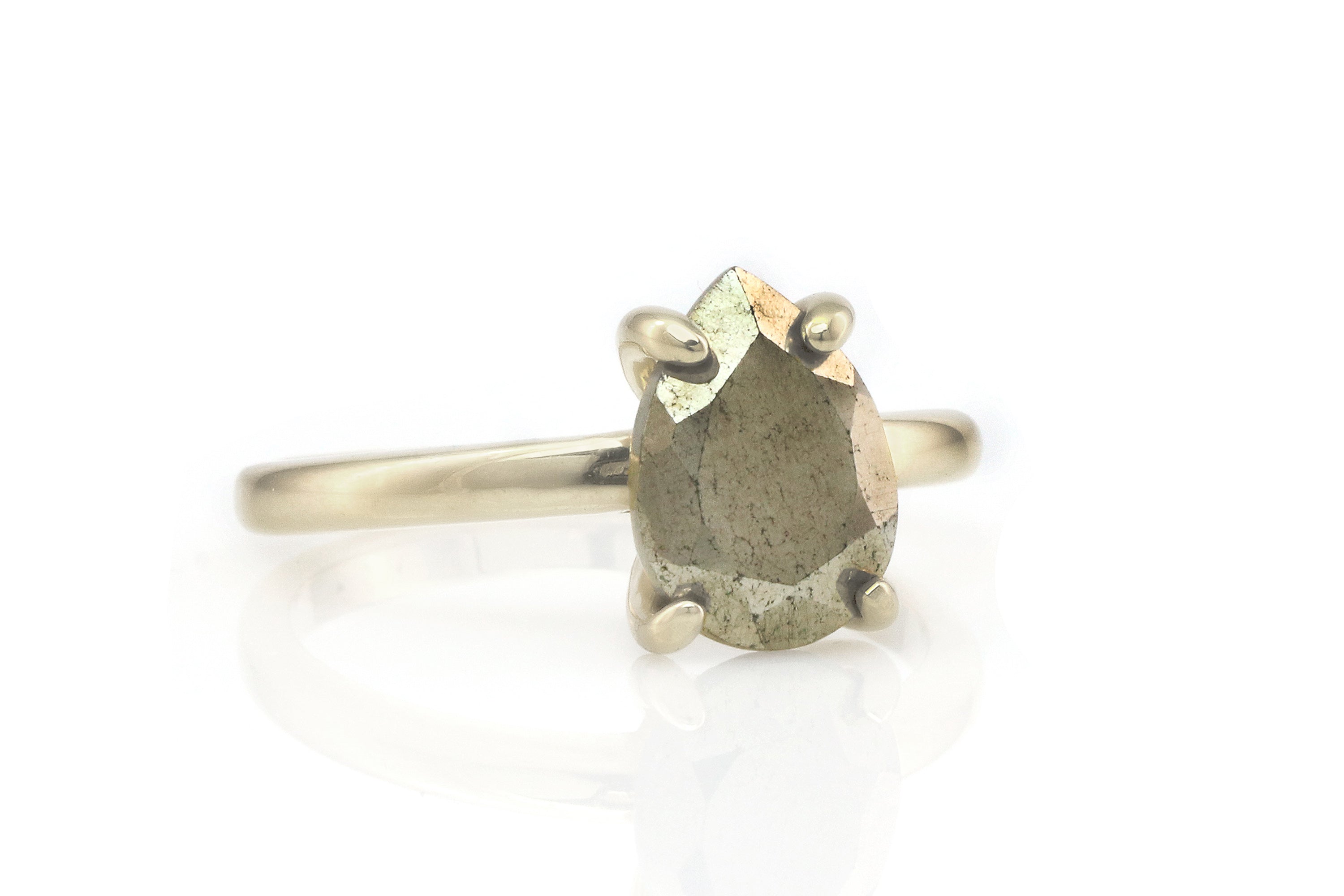 Unique Pyrite Ring in Sterling Silver Rings Anemone Unique