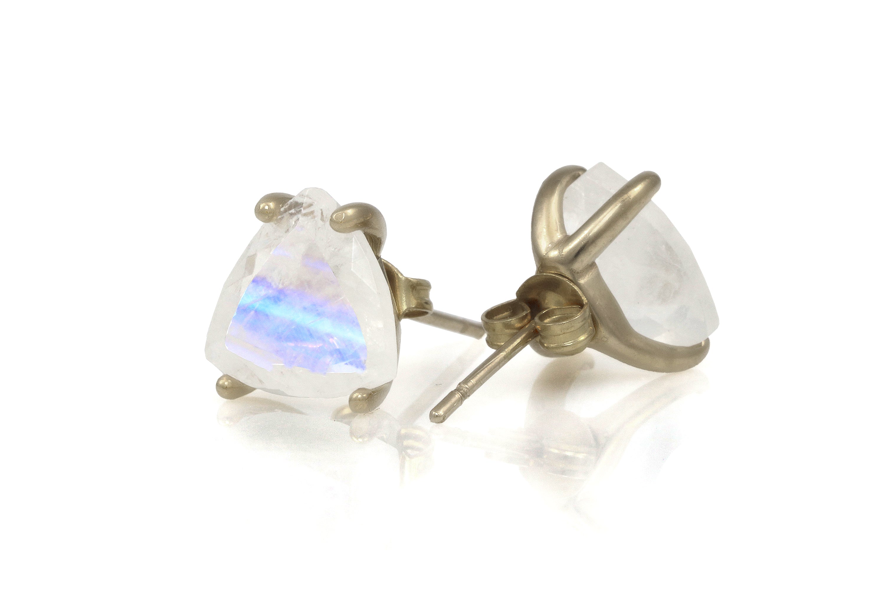 Intricate Moonstone Earrings in Sterling Silver Earrings Anemone Unique