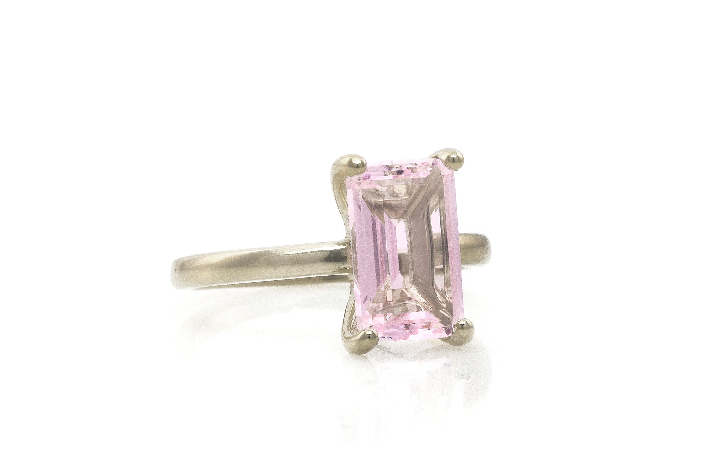 Rose Quartz Ring in 925 Sterling Silver Rings Anemone Unique