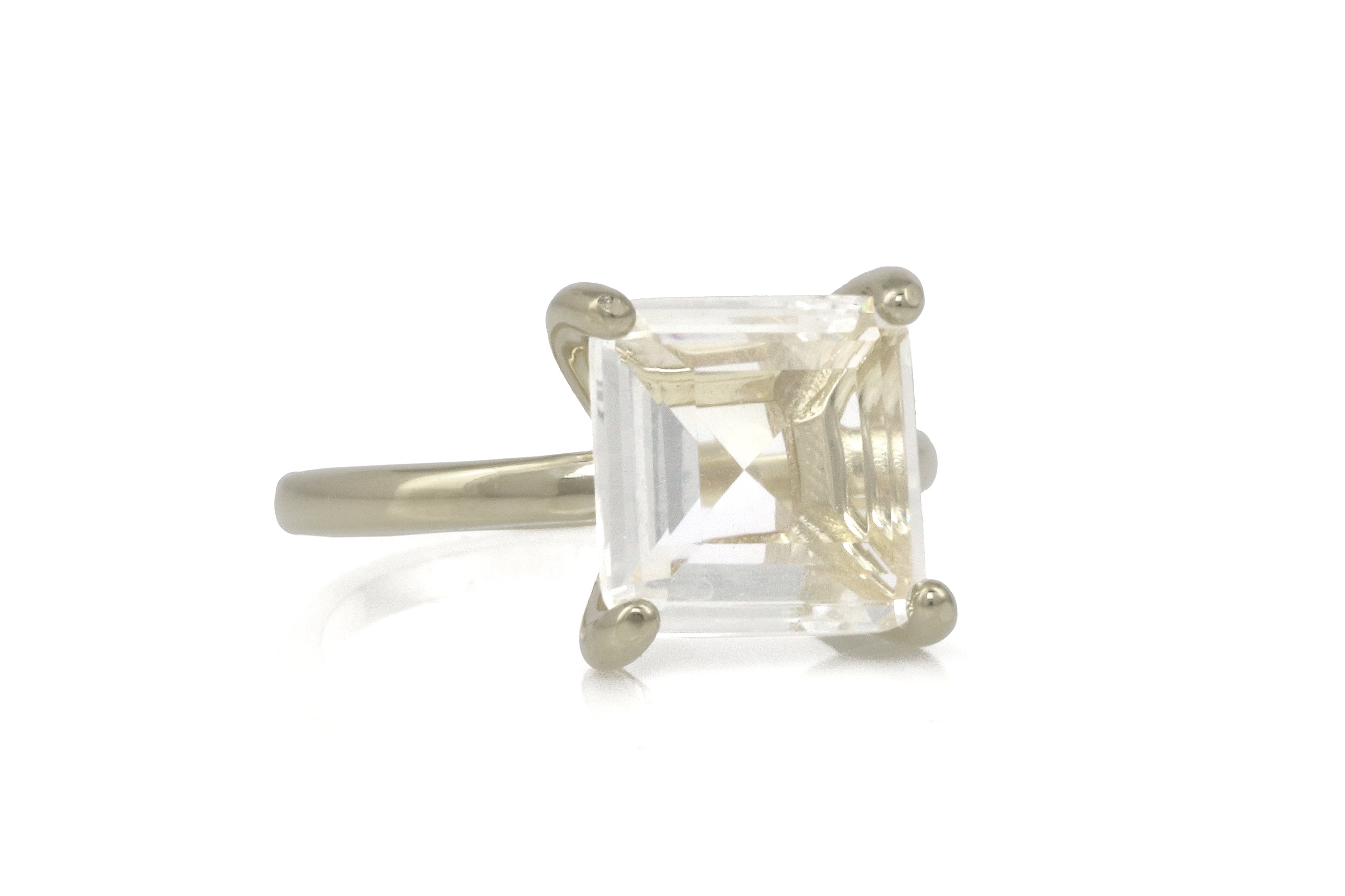 Crystal Quartz Ring in Sterling Silver Rings Anemone Unique