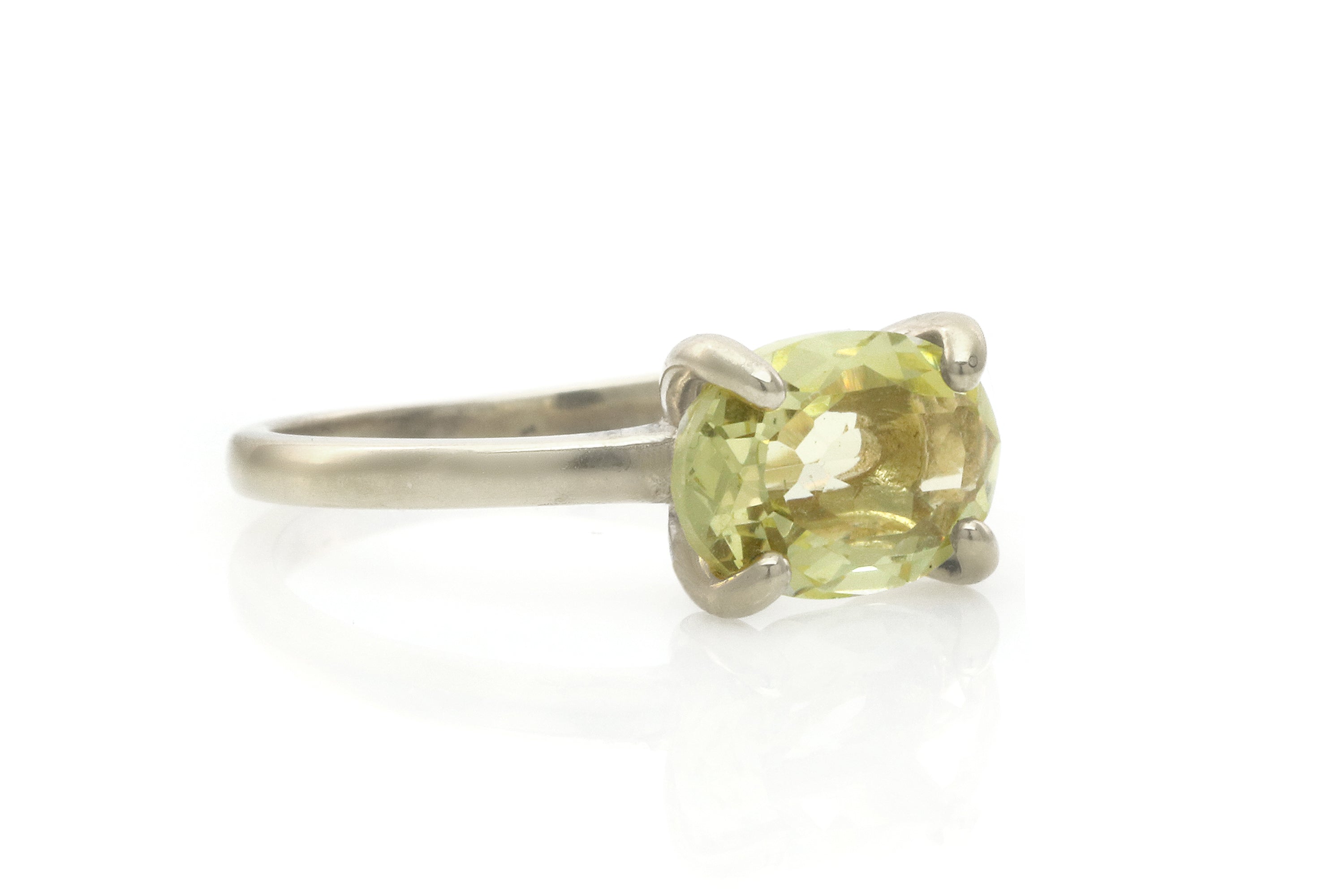 Lemon Quartz Ring in 925 Silver Rings Anemone Unique