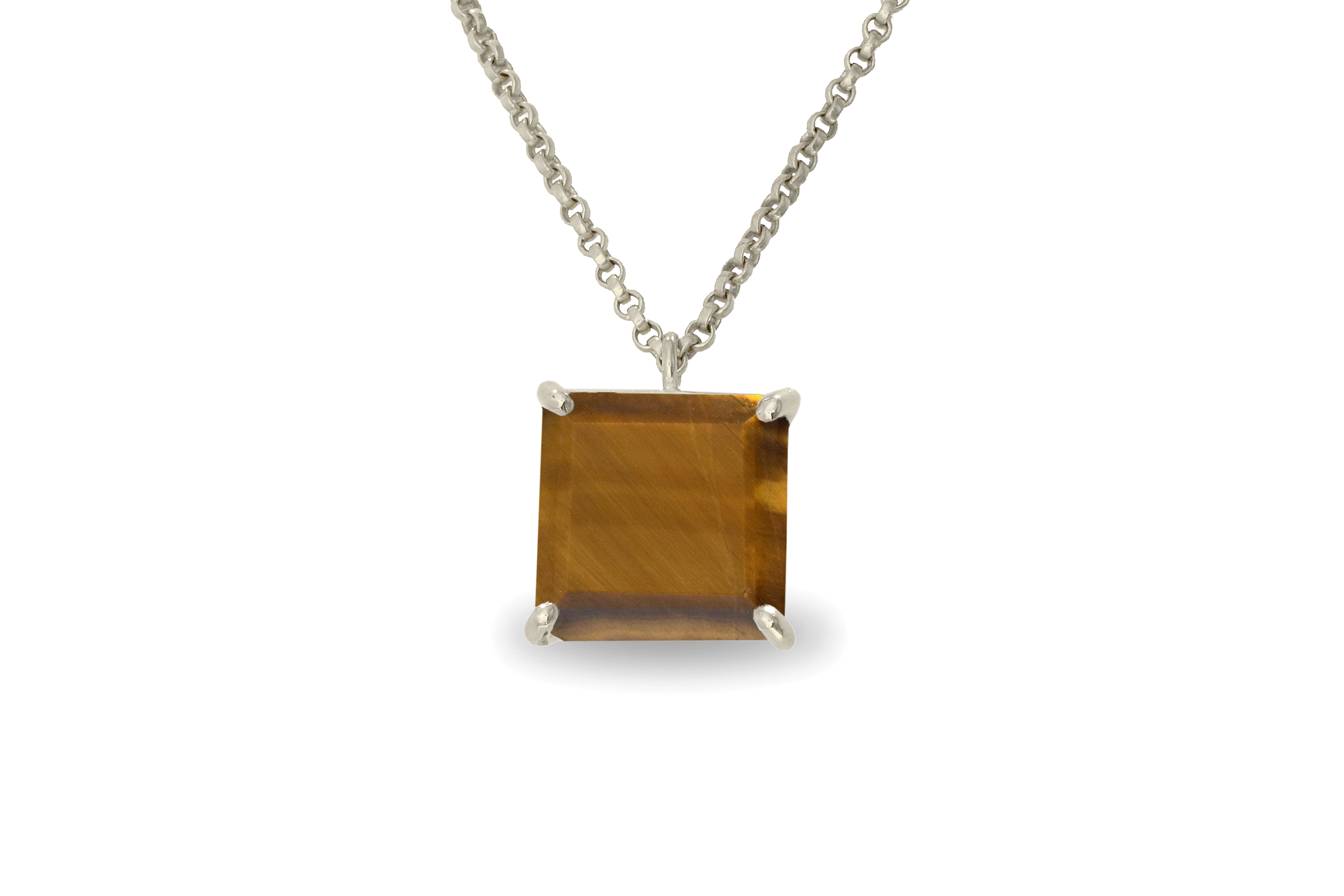 Natural Tiger Eye Necklace in 14k Gold Filled necklaces Anemone Jewelry