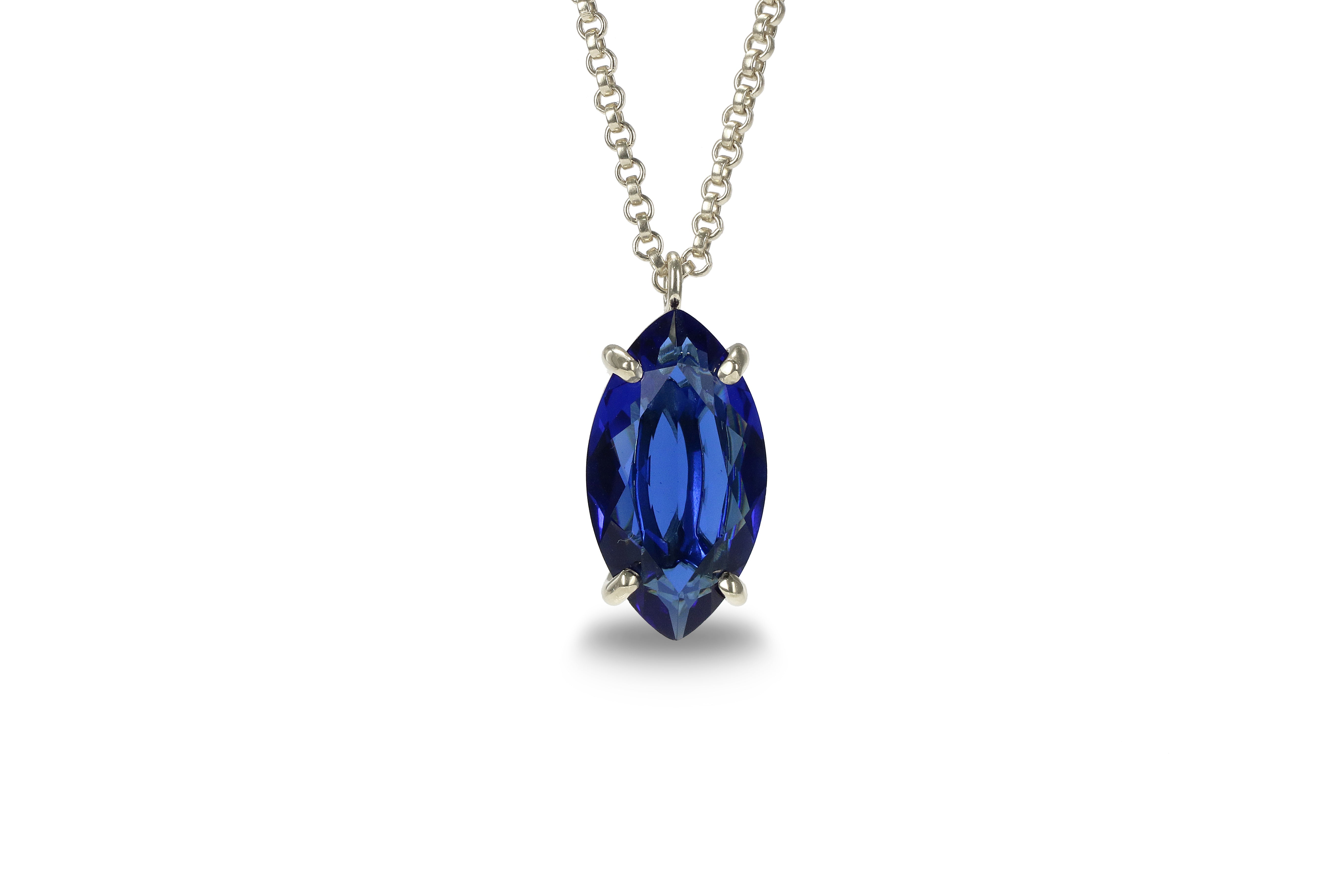 Brilliant Sapphire Necklace for Women necklaces Anemone Jewelry