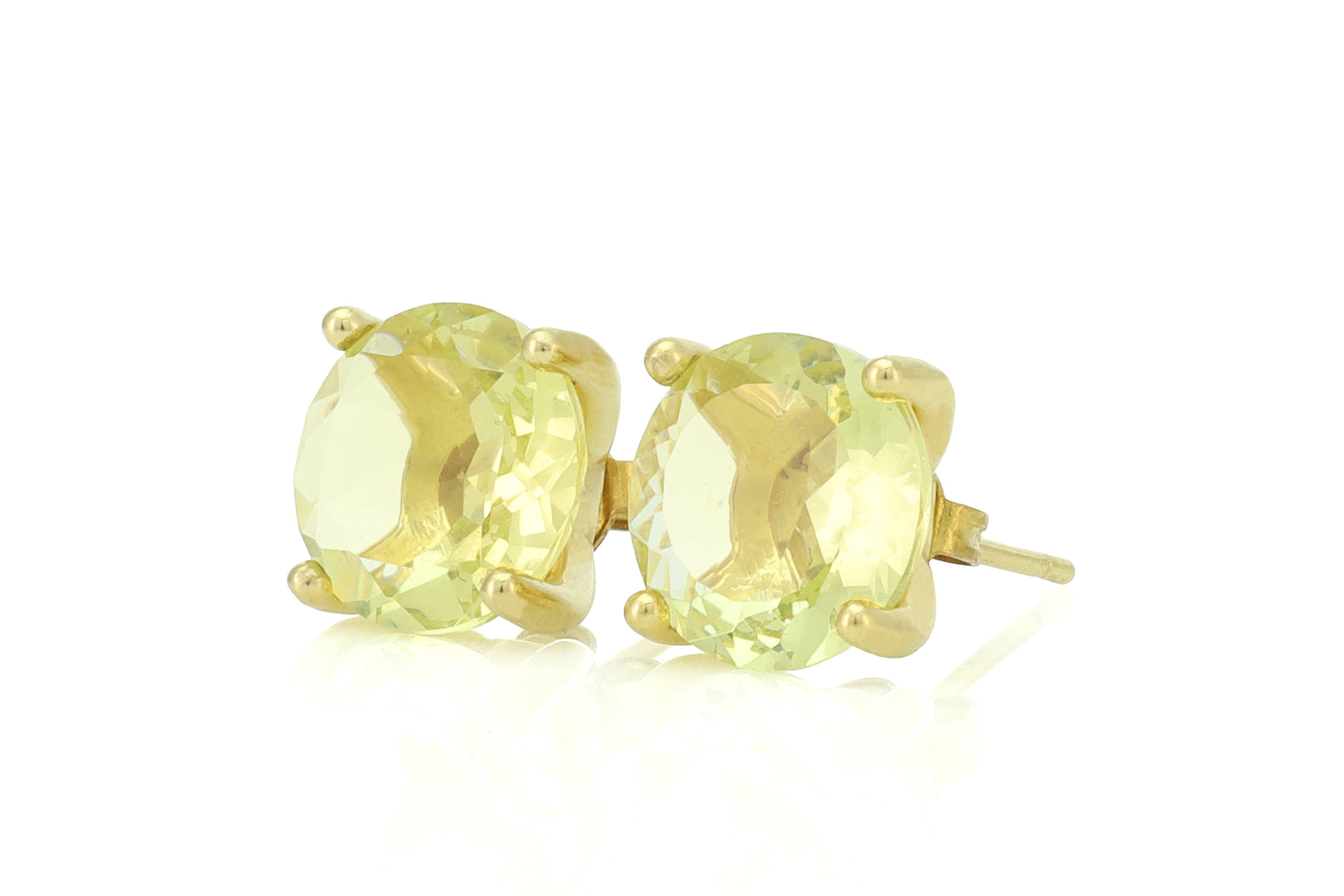 Lemon Quartz Gold Filled Stud Earrings Earrings Anemone Unique