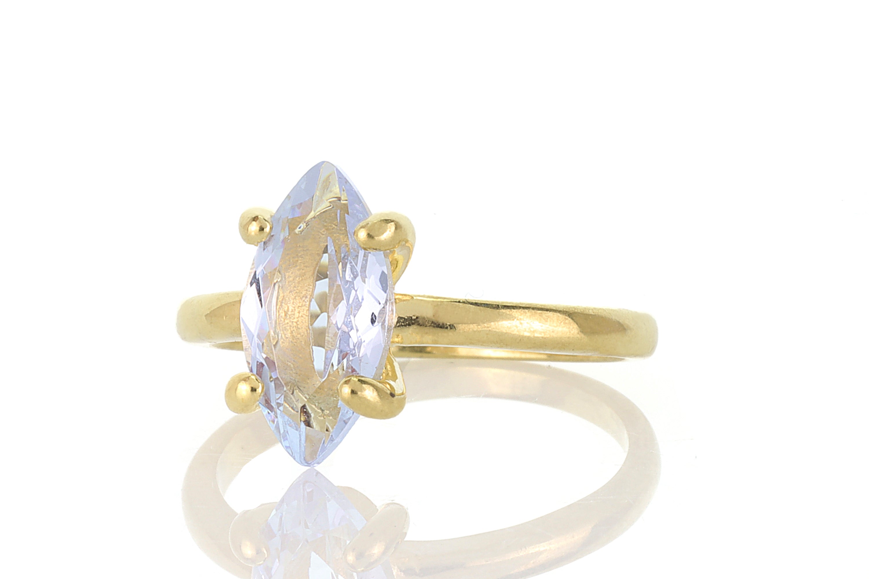 Tanzanite Marquise 14k Gold Ring Rings Anemone Unique