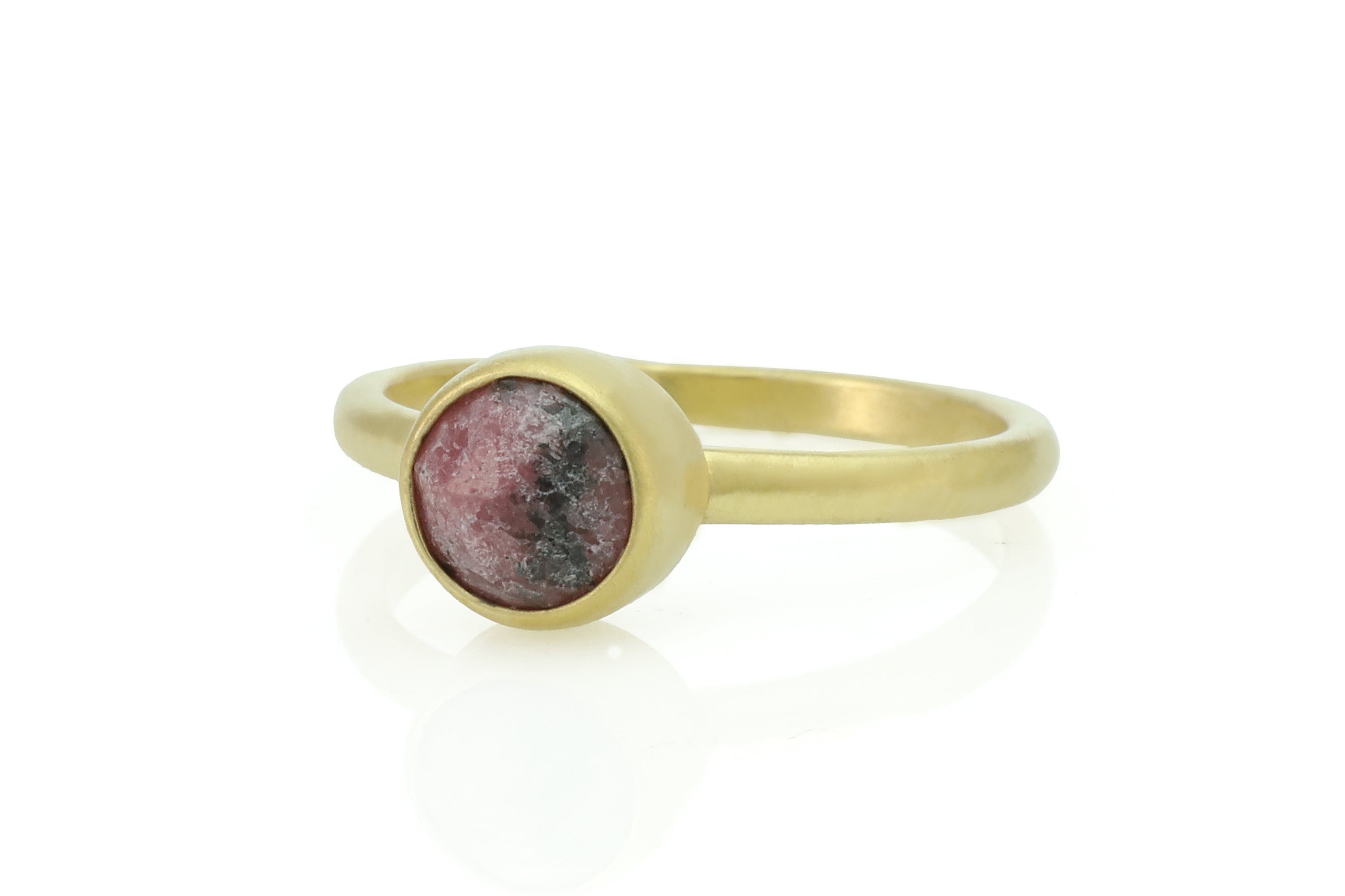 Rhodonite Stone Gold Ring Rings Anemone Limited