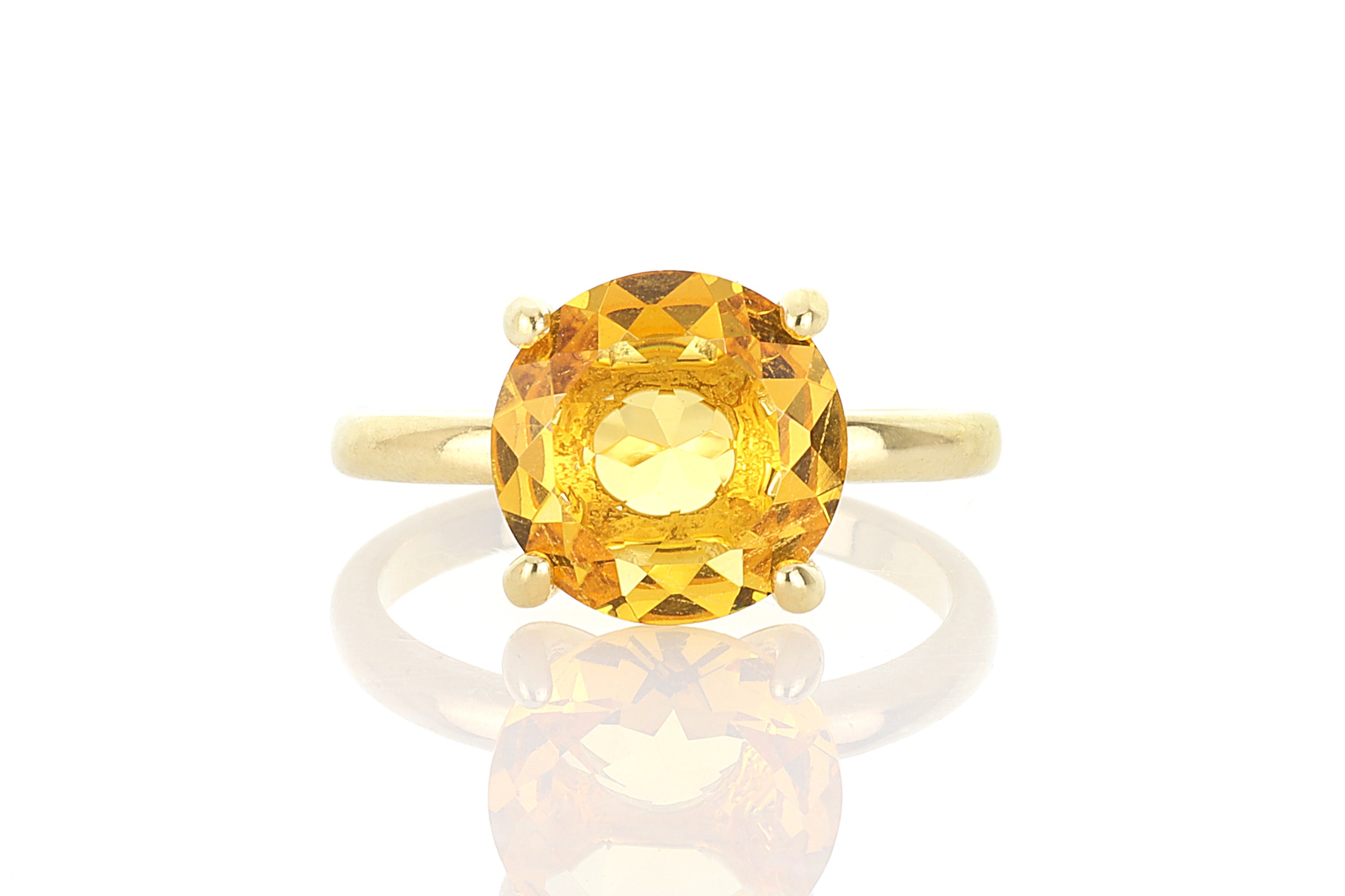 Elegant Citrine 14k Gold Ring Rings Anemone Unique