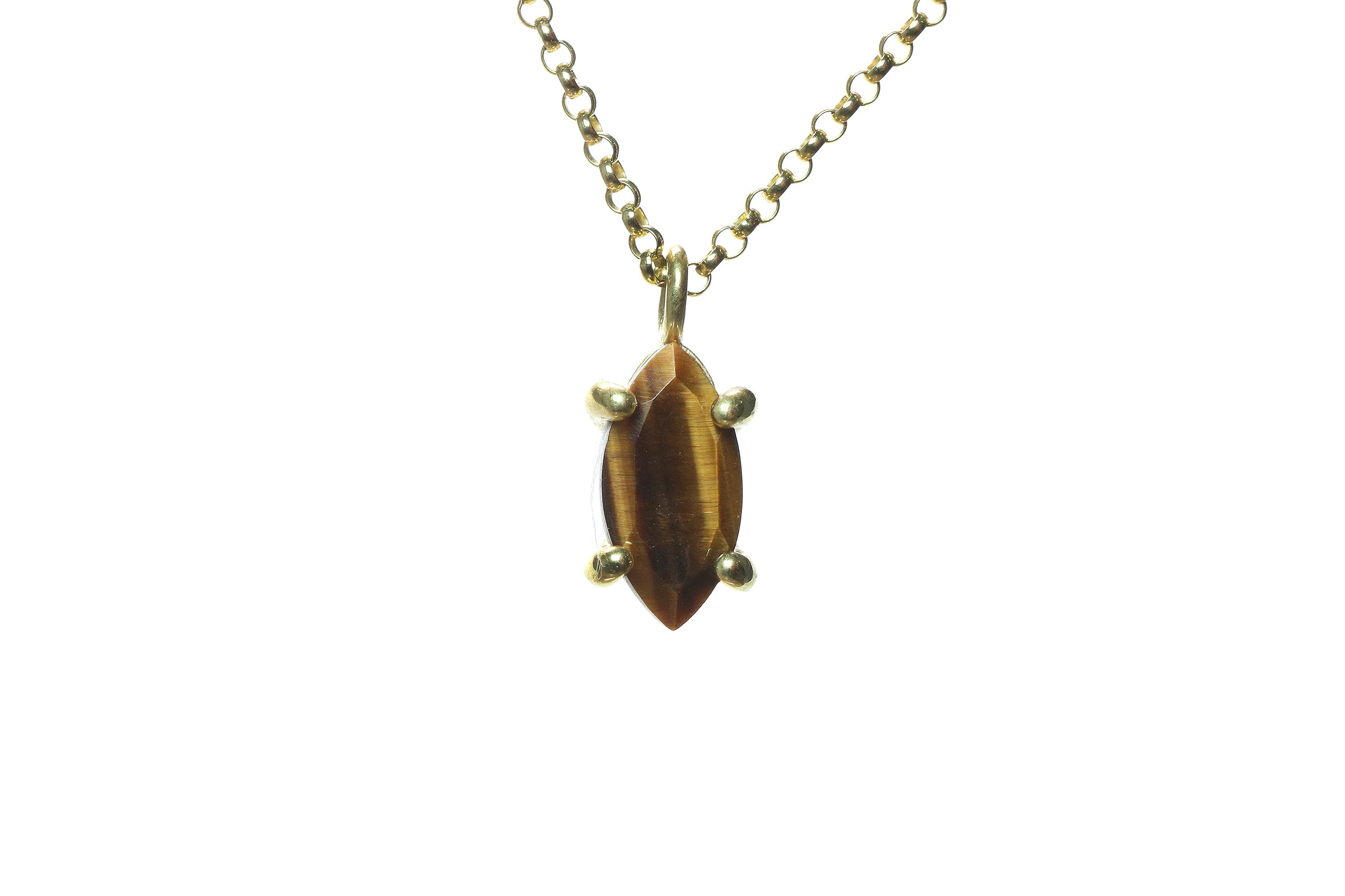 Gold Filled Tiger Eye Unique Necklace necklaces Anemone Unique