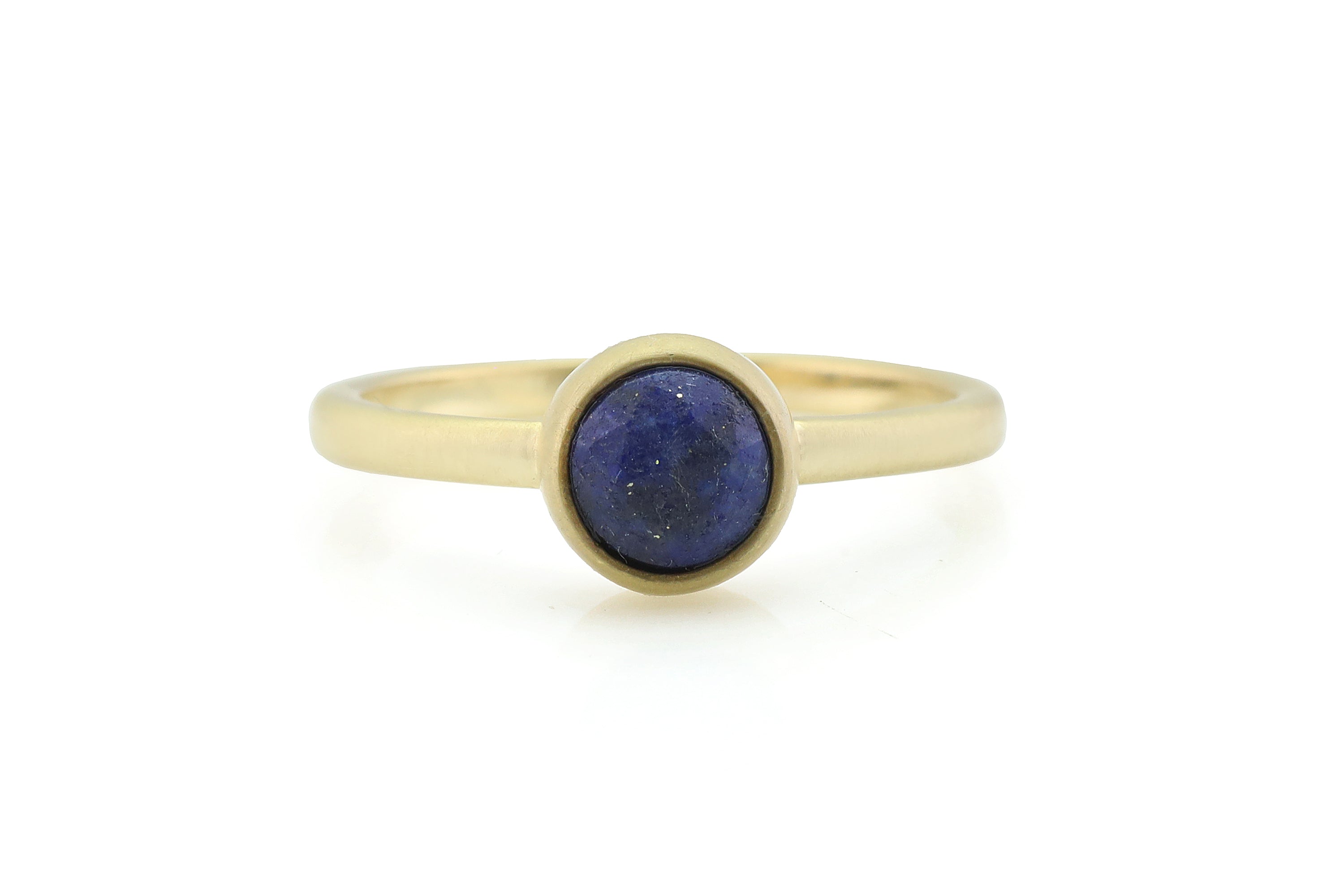 Lapis Lazuli Bezel Set Gold Ring Rings Anemone Limited