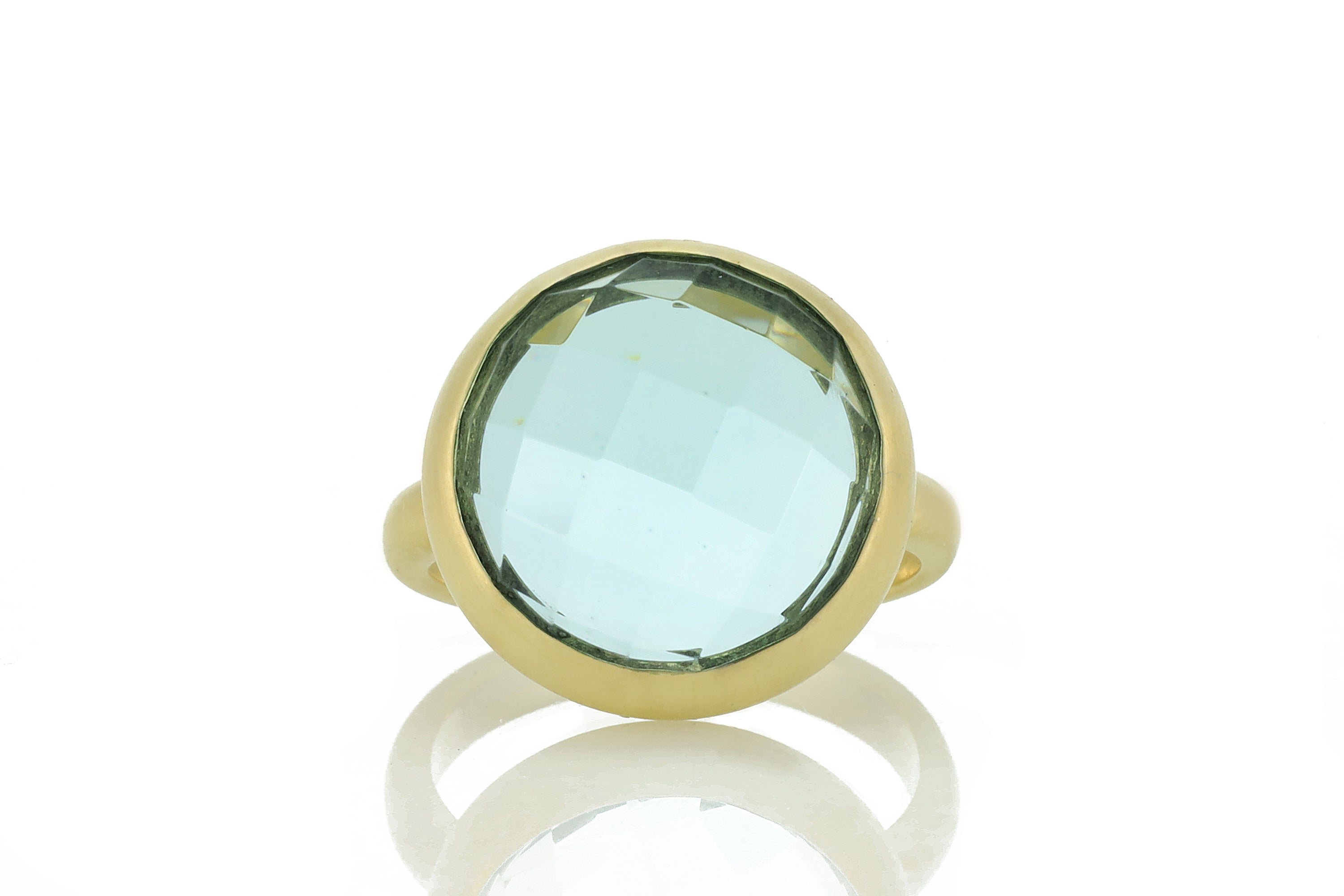 Large Gold Filled Bezel Set Topaz Ring Rings Anemone Limited