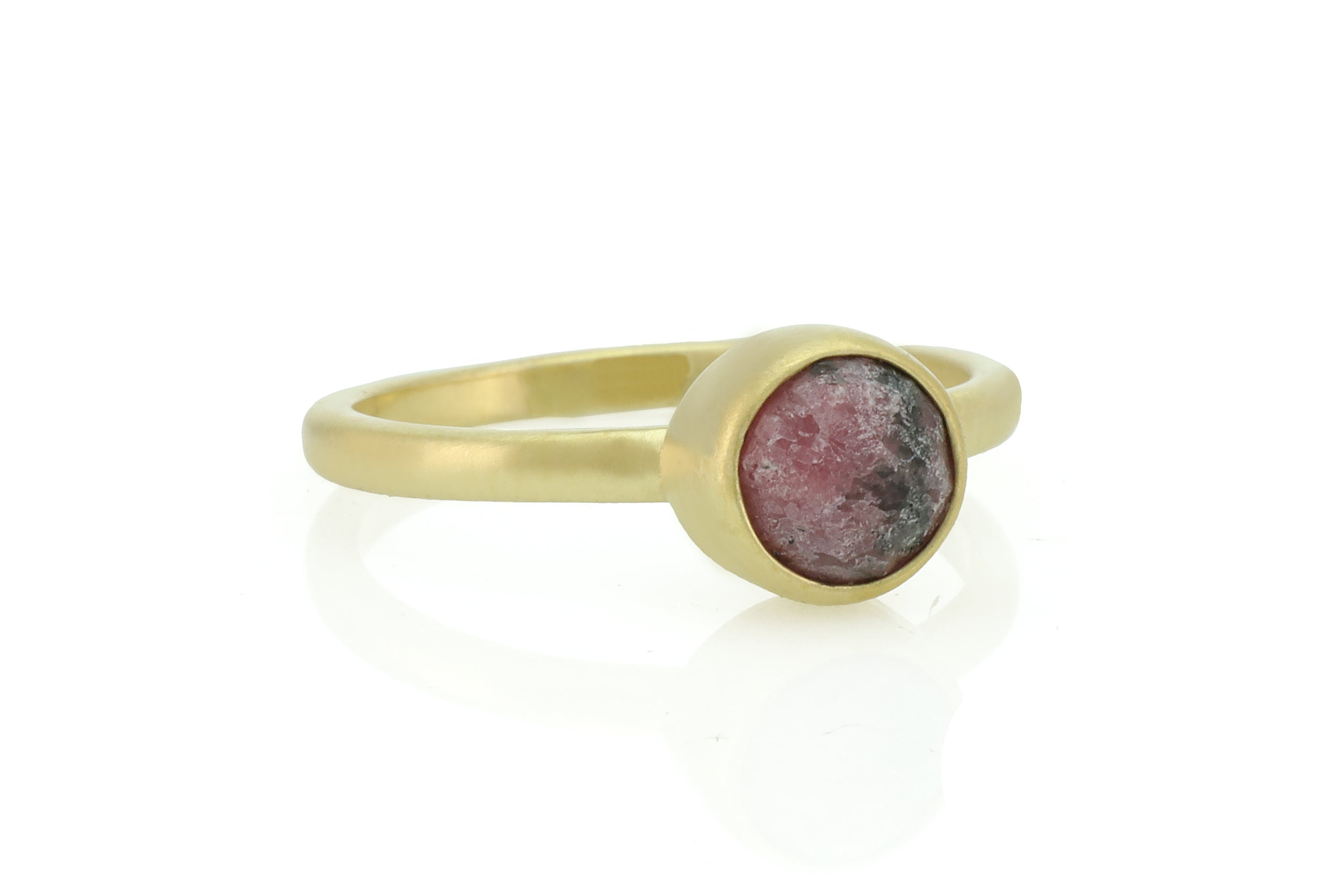Rhodonite Stone Gold Ring Rings Anemone Limited