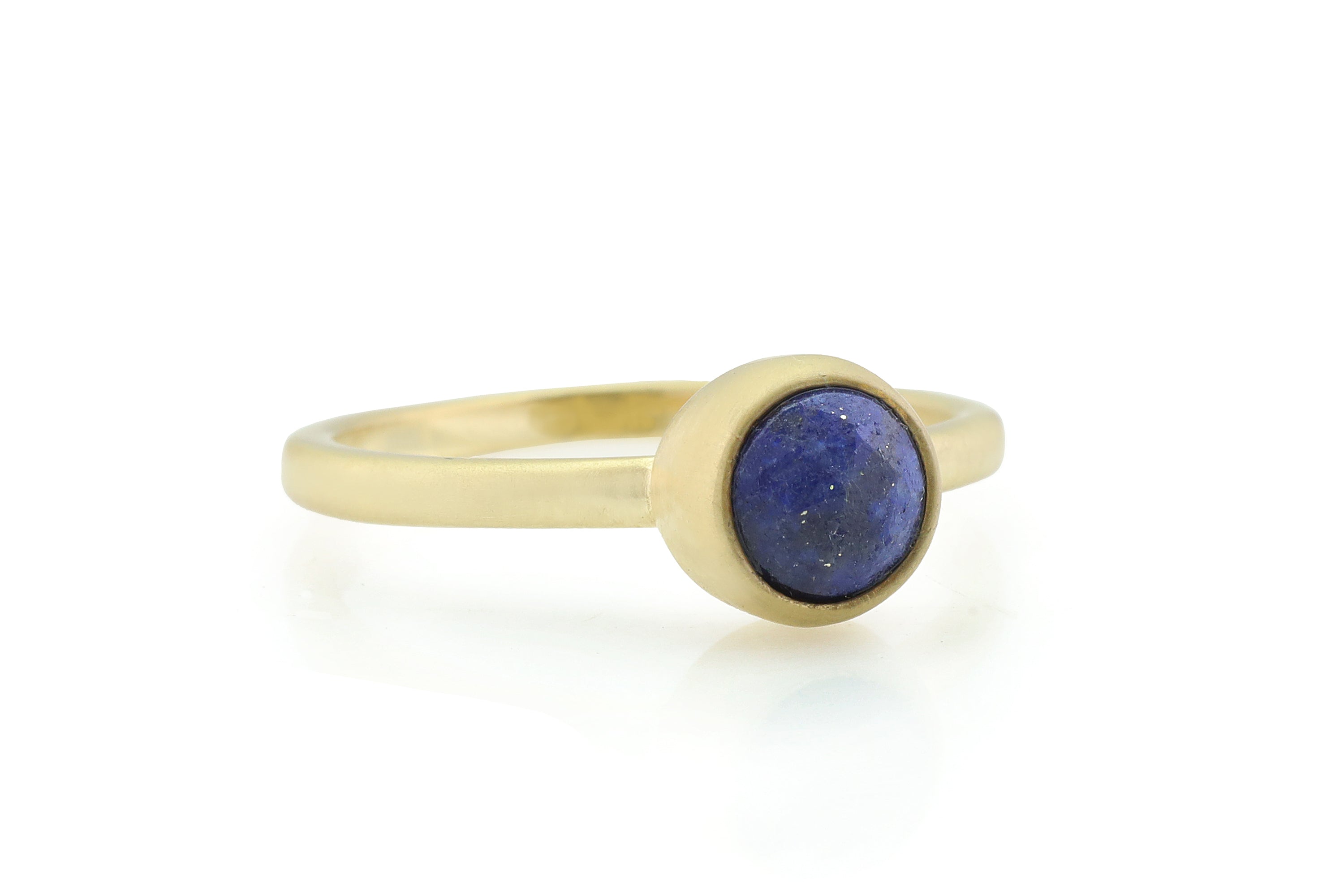 Lapis Lazuli Bezel Set Gold Ring Rings Anemone Limited