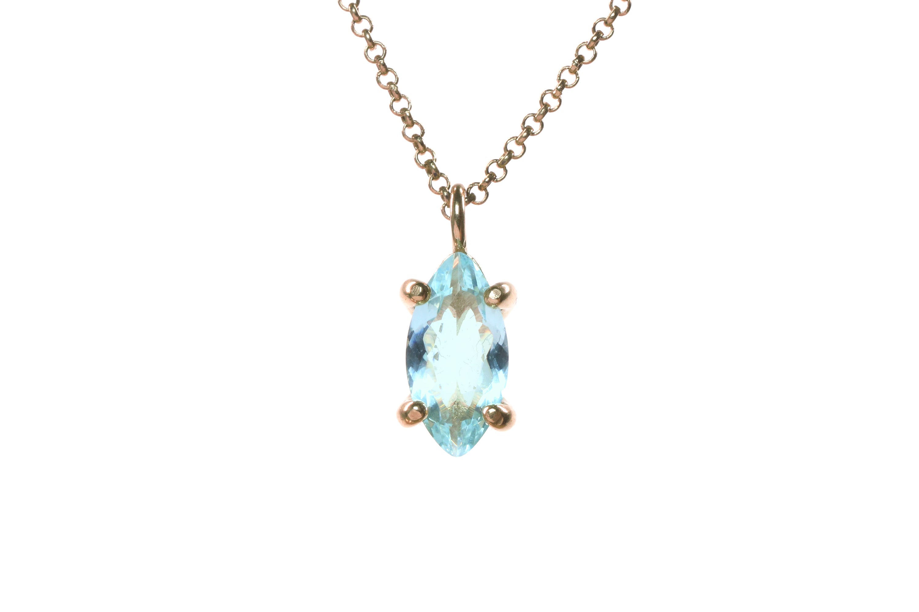 Unique Topaz Birthstone Gold Necklace necklaces Anemone Unique