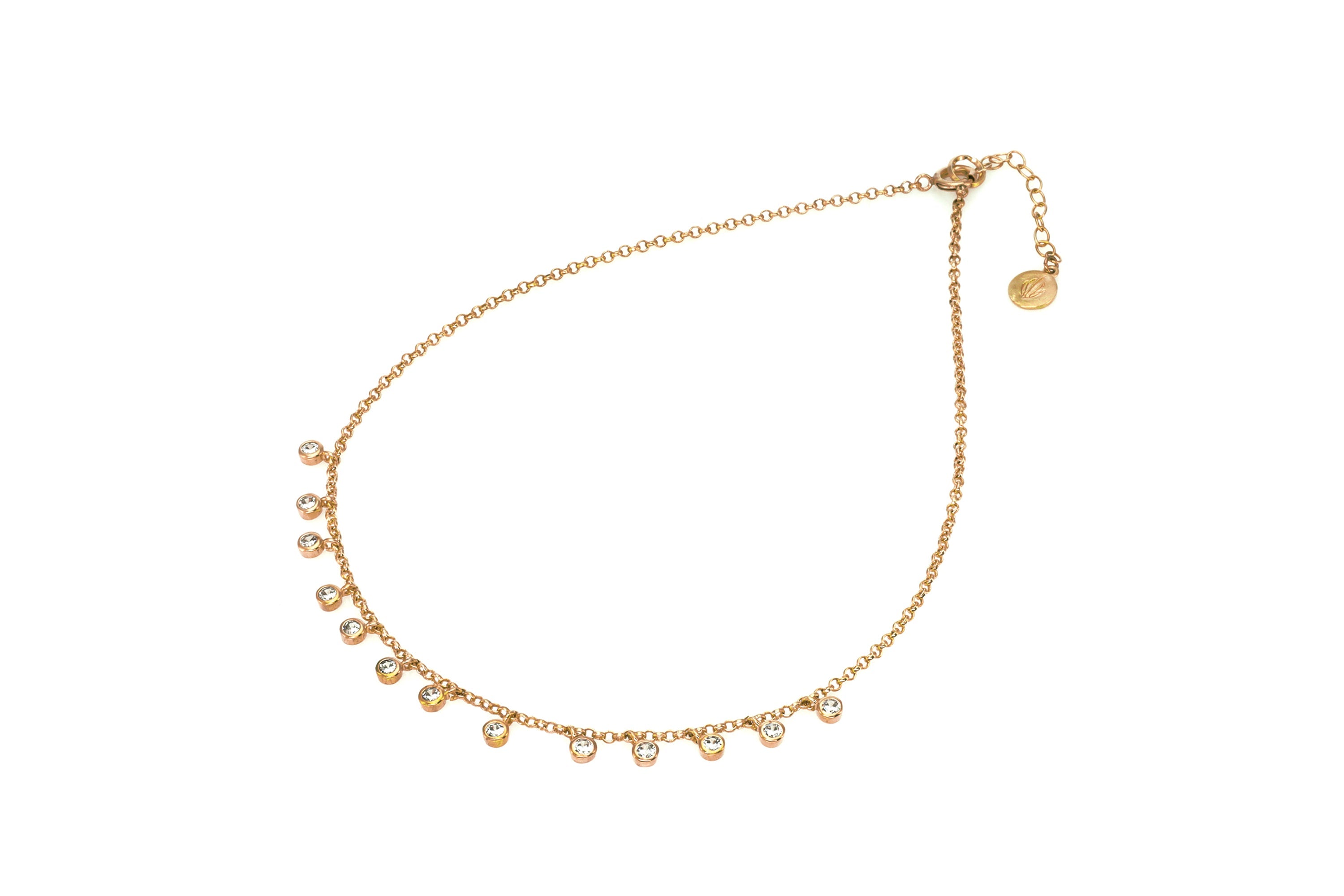 Cubic Zirconia Pendant 14k Gold Filled Necklace necklaces Anemone Unique