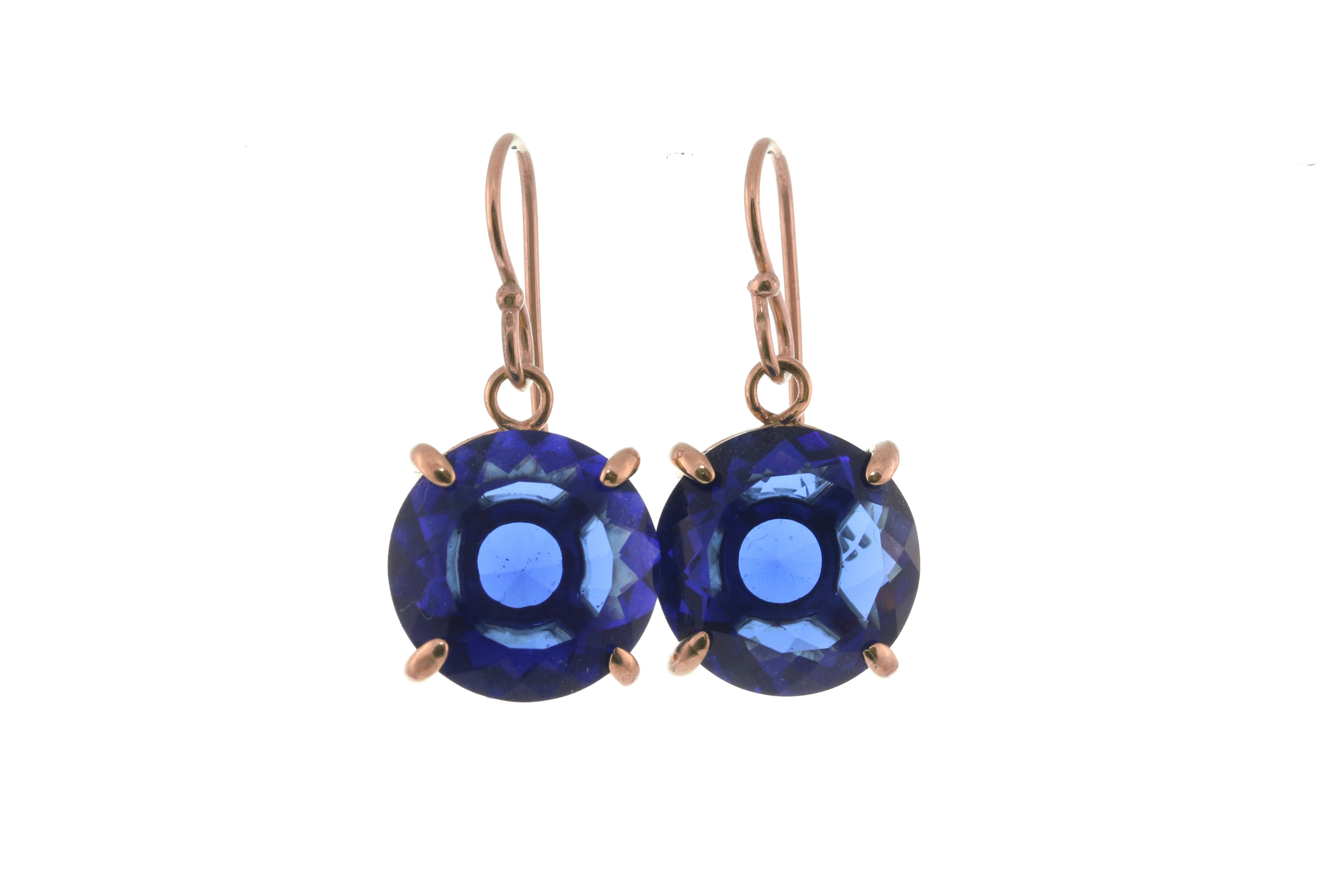 Exquisite Gold Sapphire Earrings Earrings Anemone Jewelry