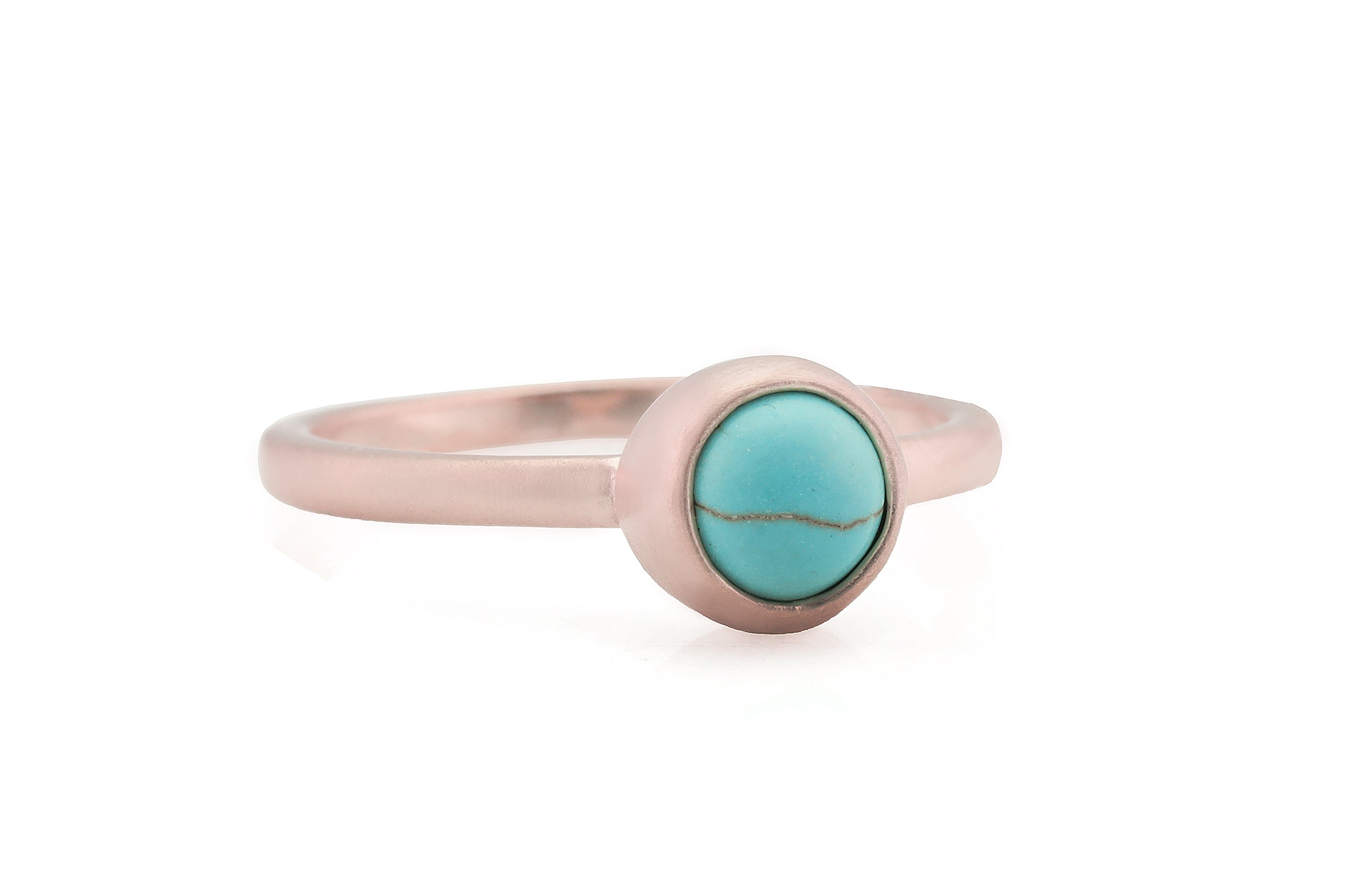 Turquoise Bezel 14k Gold Ring Rings Anemone Limited
