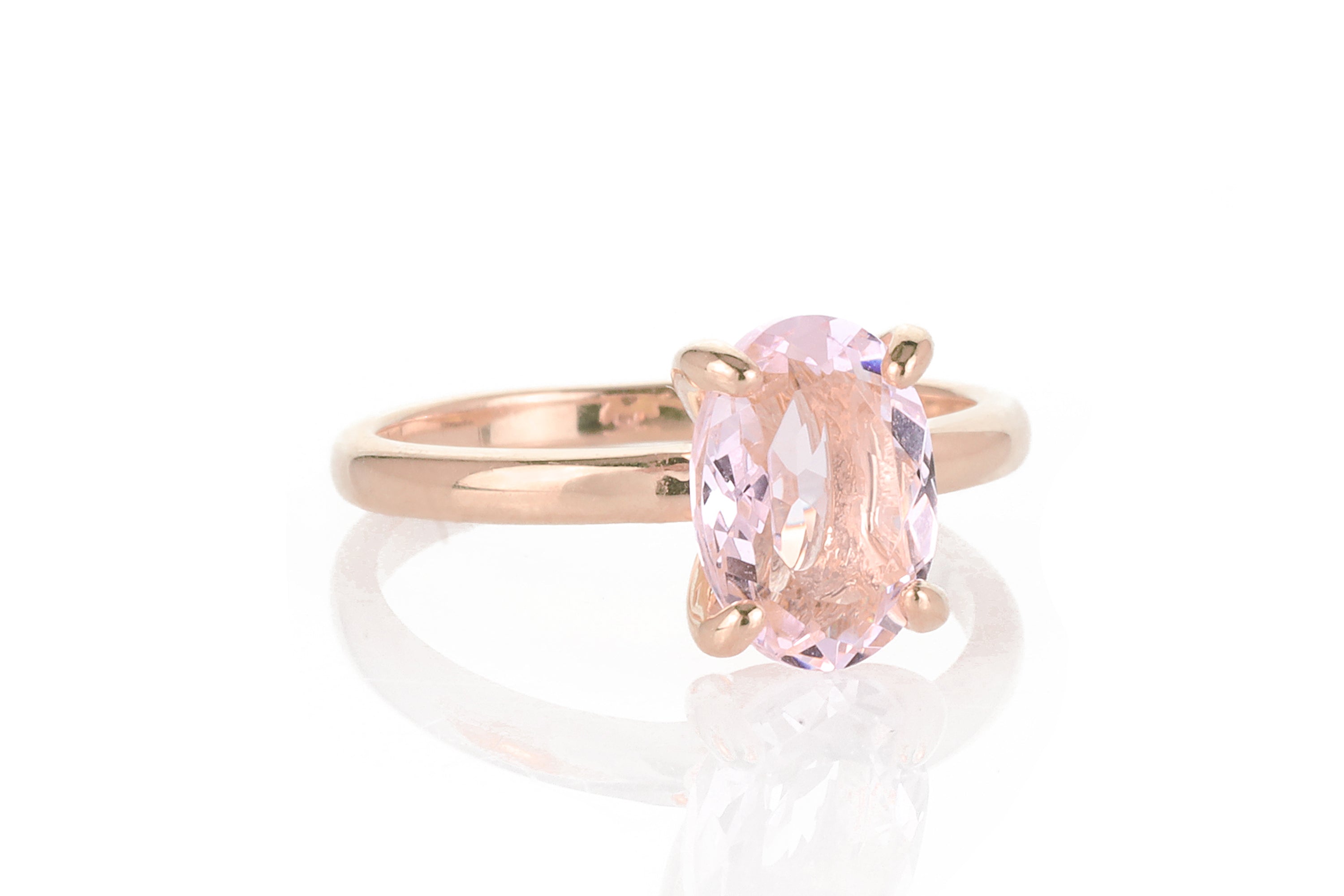 Splendid Rose Quartz Gold Filled Ring Rings Anemone Unique