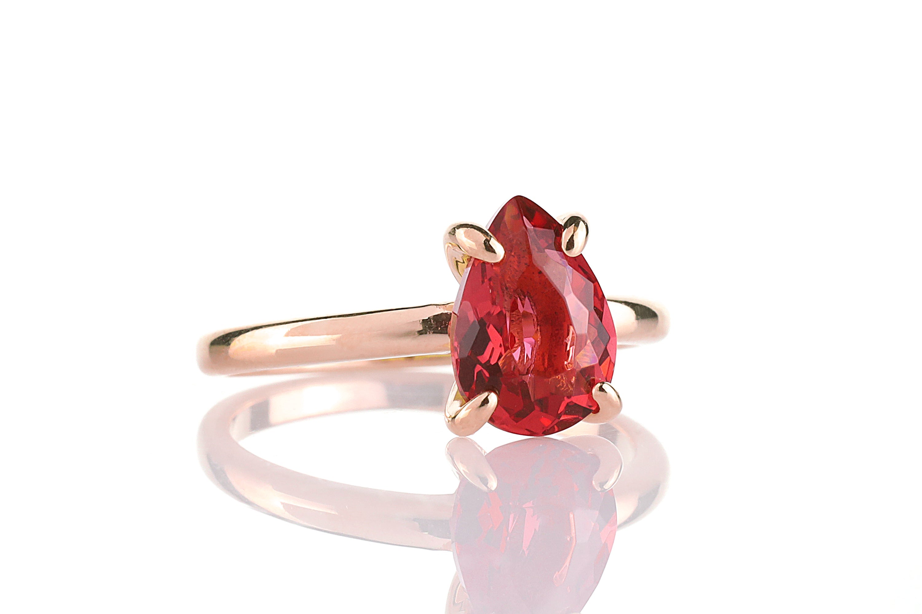 Pink Tourmaline Sterling Silver Ring Rings Anemone Unique