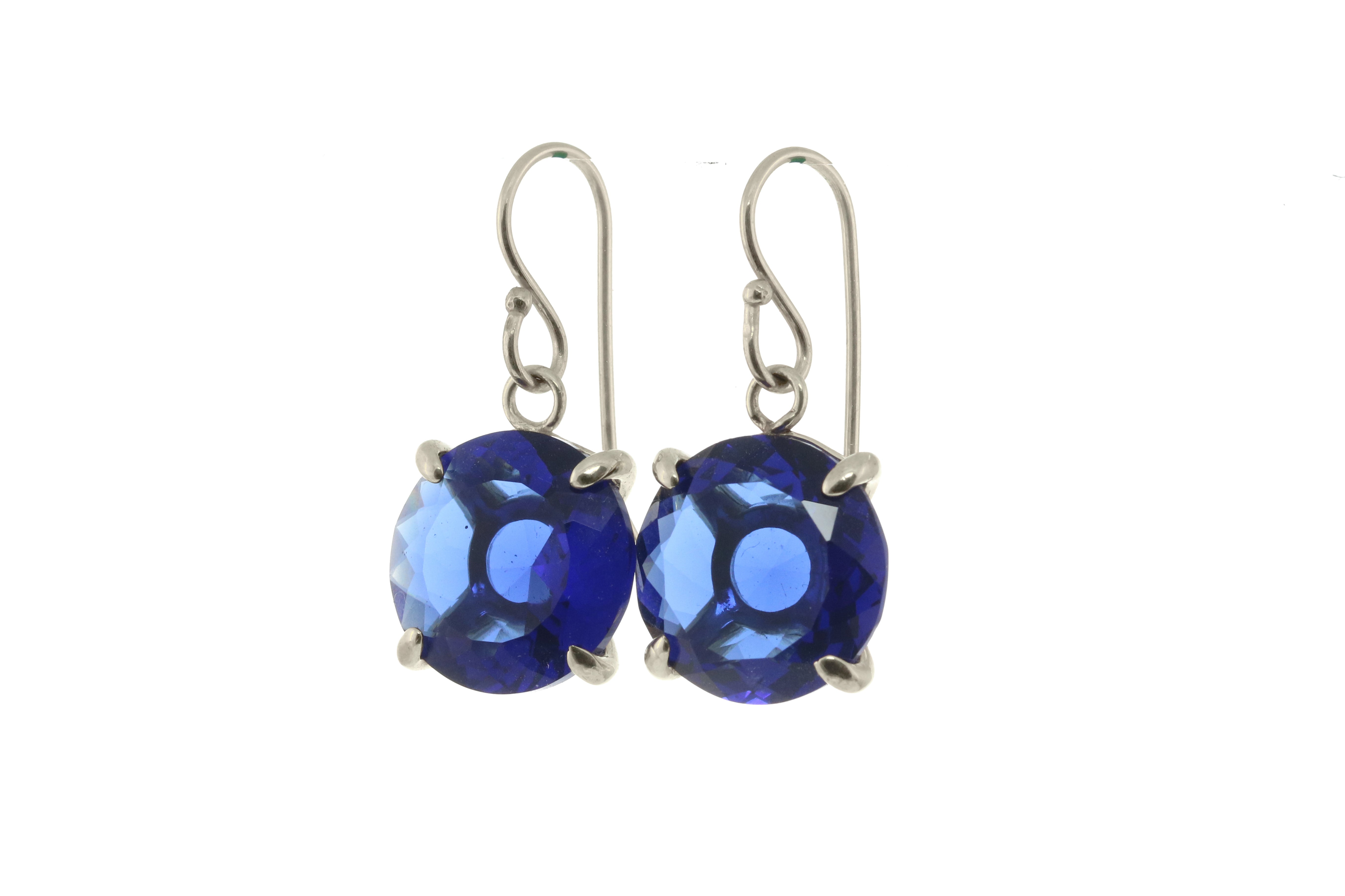 Exquisite Gold Sapphire Earrings Earrings Anemone Jewelry