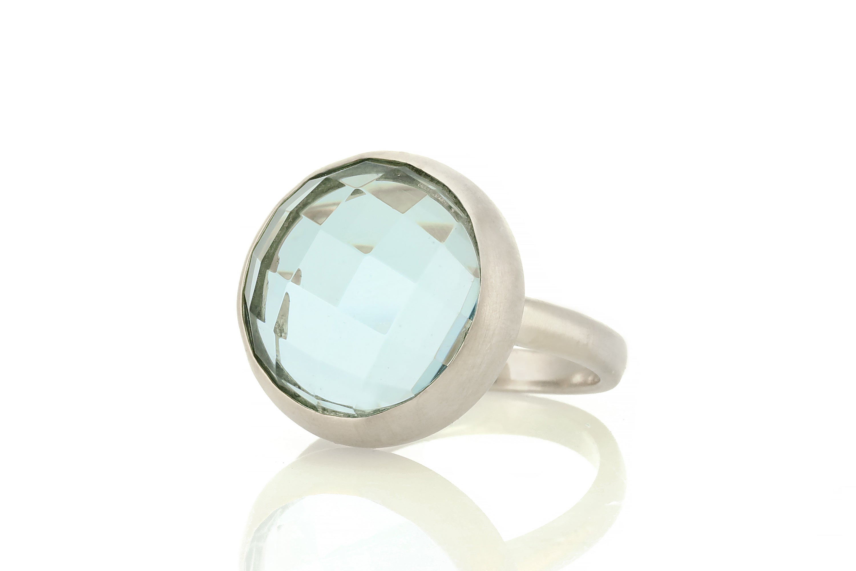 Large Gold Filled Bezel Set Topaz Ring Rings Anemone Limited