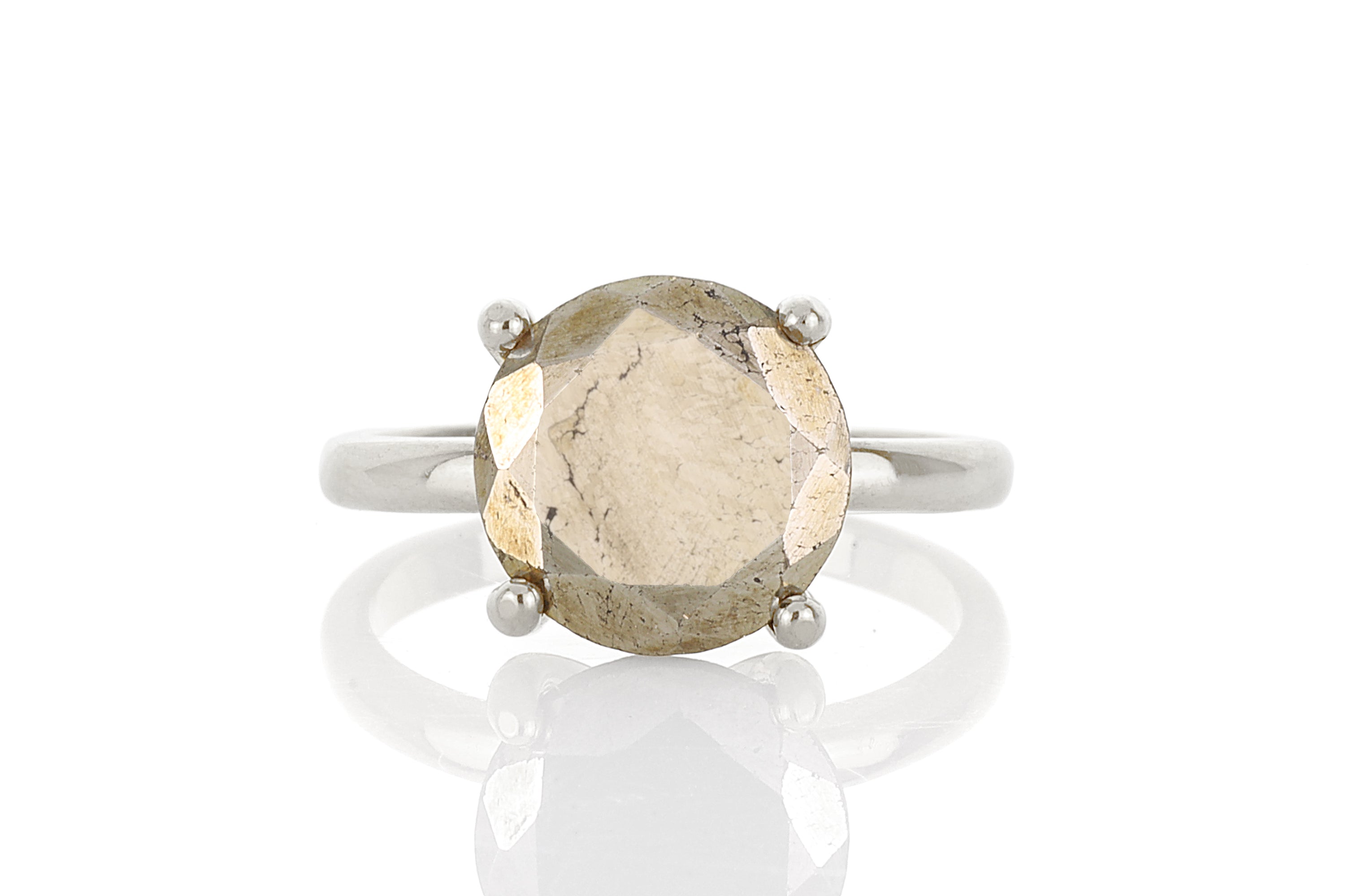 Stunning Pyrite Ring in 925 Sterling Silver Rings Anemone Unique