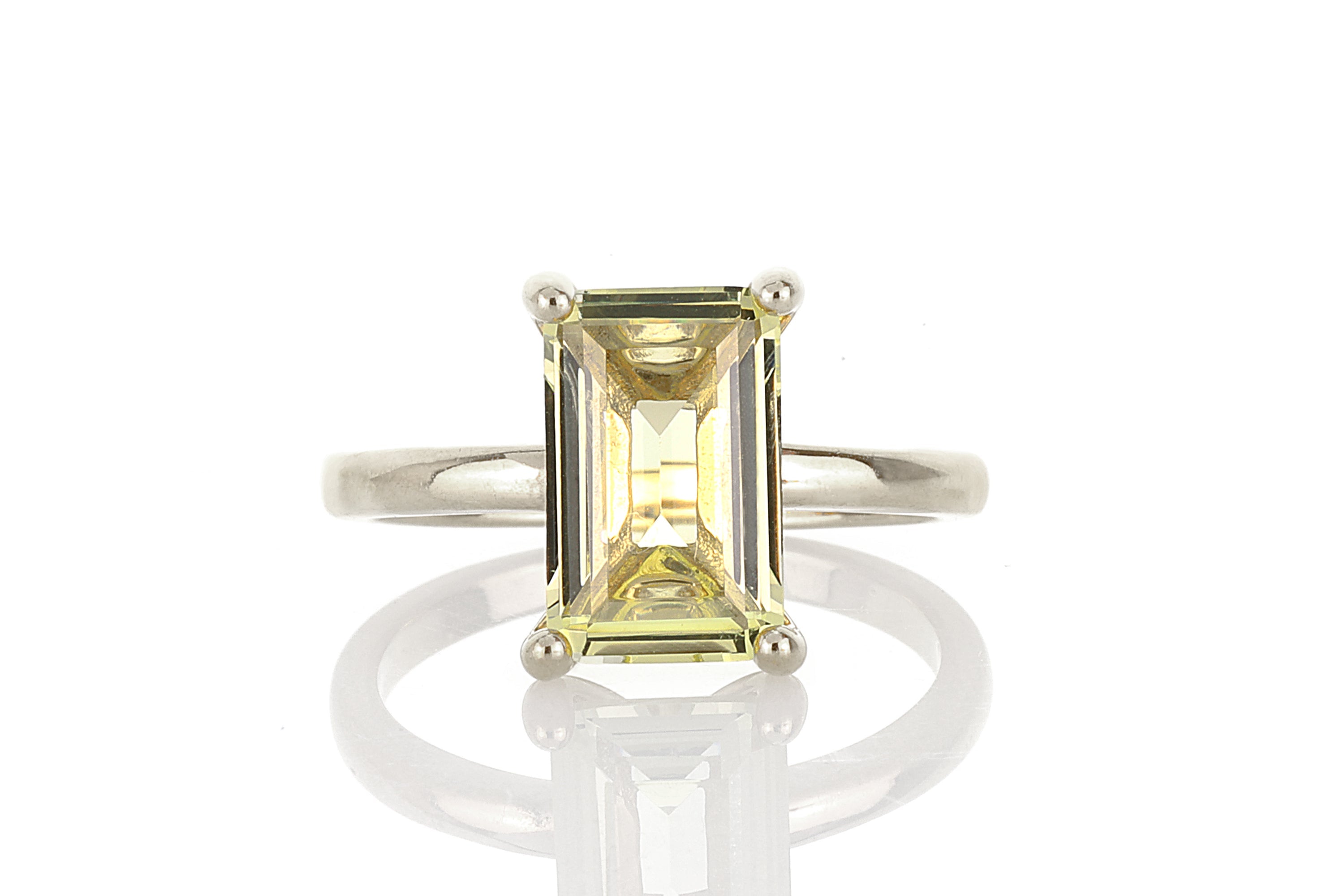 Lemon Quartz Ring in 925 Sterling Silver Rings Anemone Unique