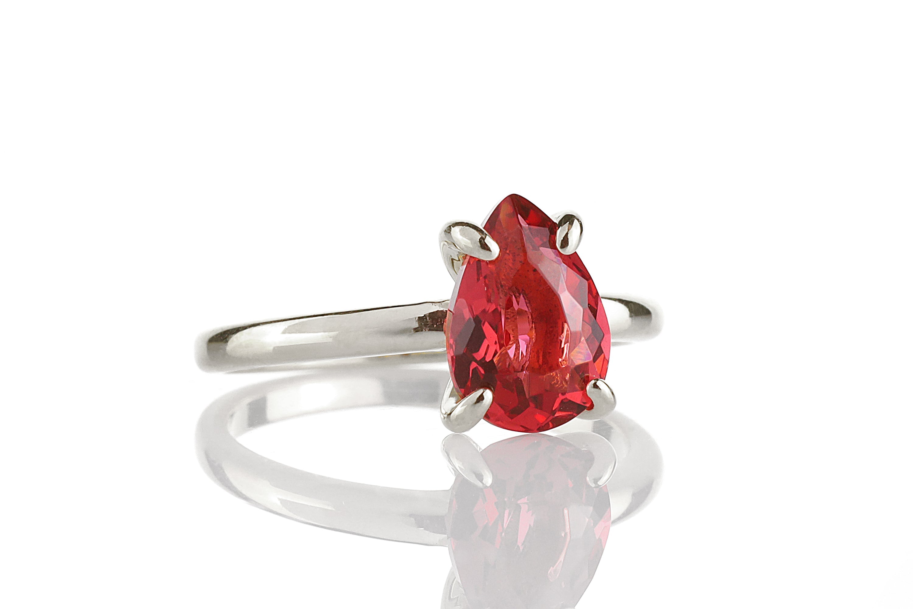 Pink Tourmaline Sterling Silver Ring Rings Anemone Unique