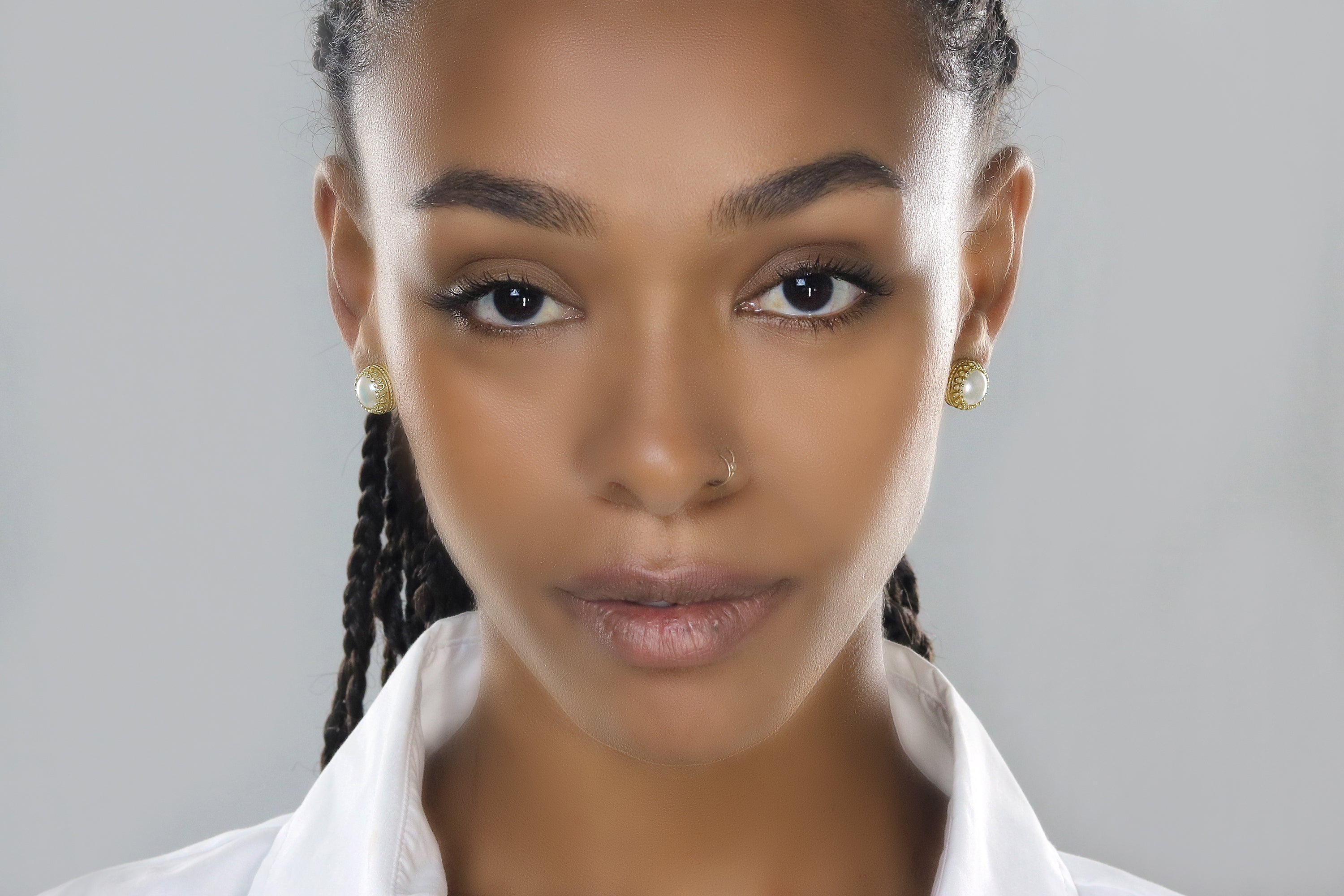 Pearl Earrings Set in 925 Sterling Silver - Delightful June Birthstone Earrings, Wedding Earrings, Mom Earrings - Gifts and Fashion Earrings Anemone Jewelry