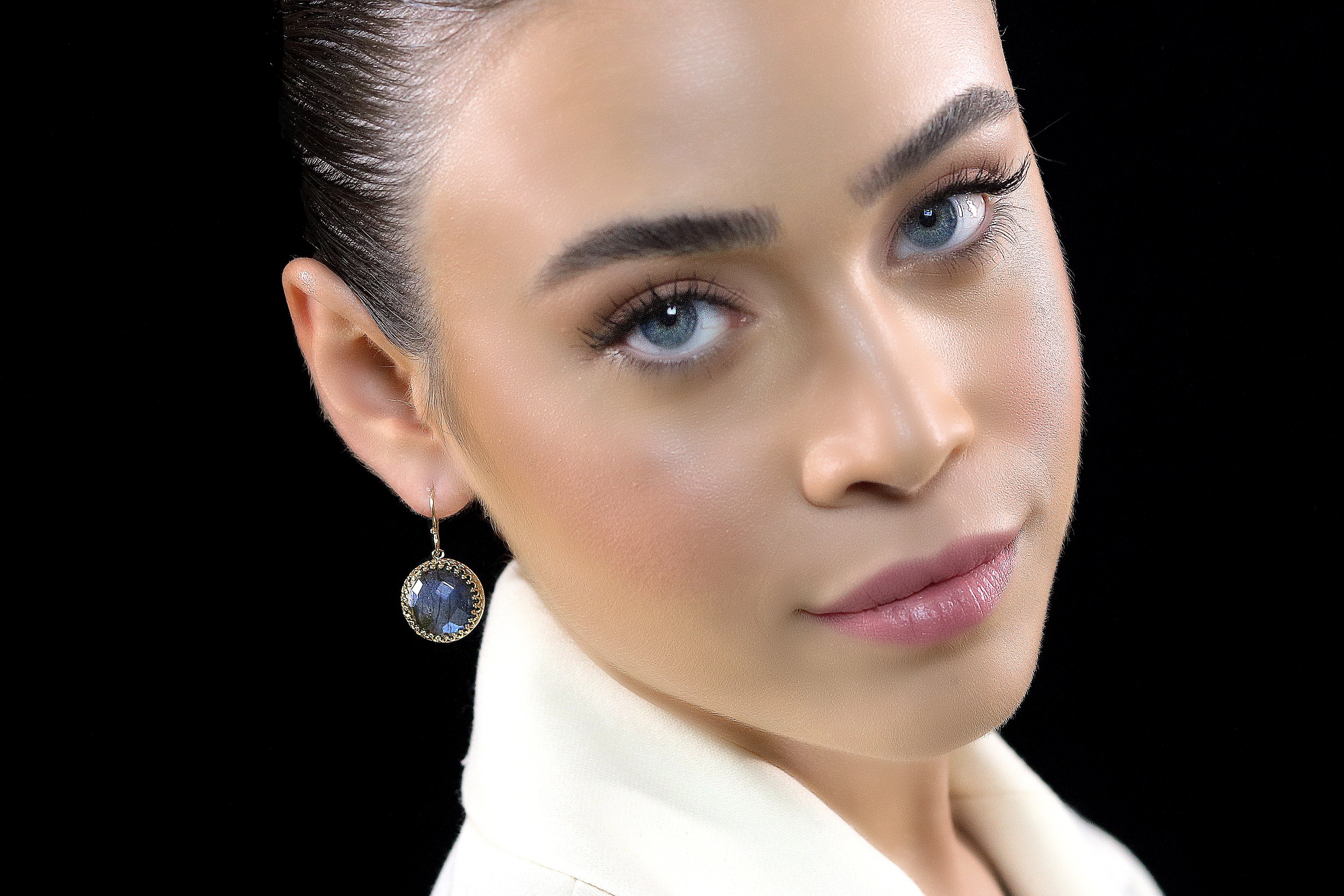 Luminescent Labradorite 14k Gold Earrings Earrings Anemone Jewelry