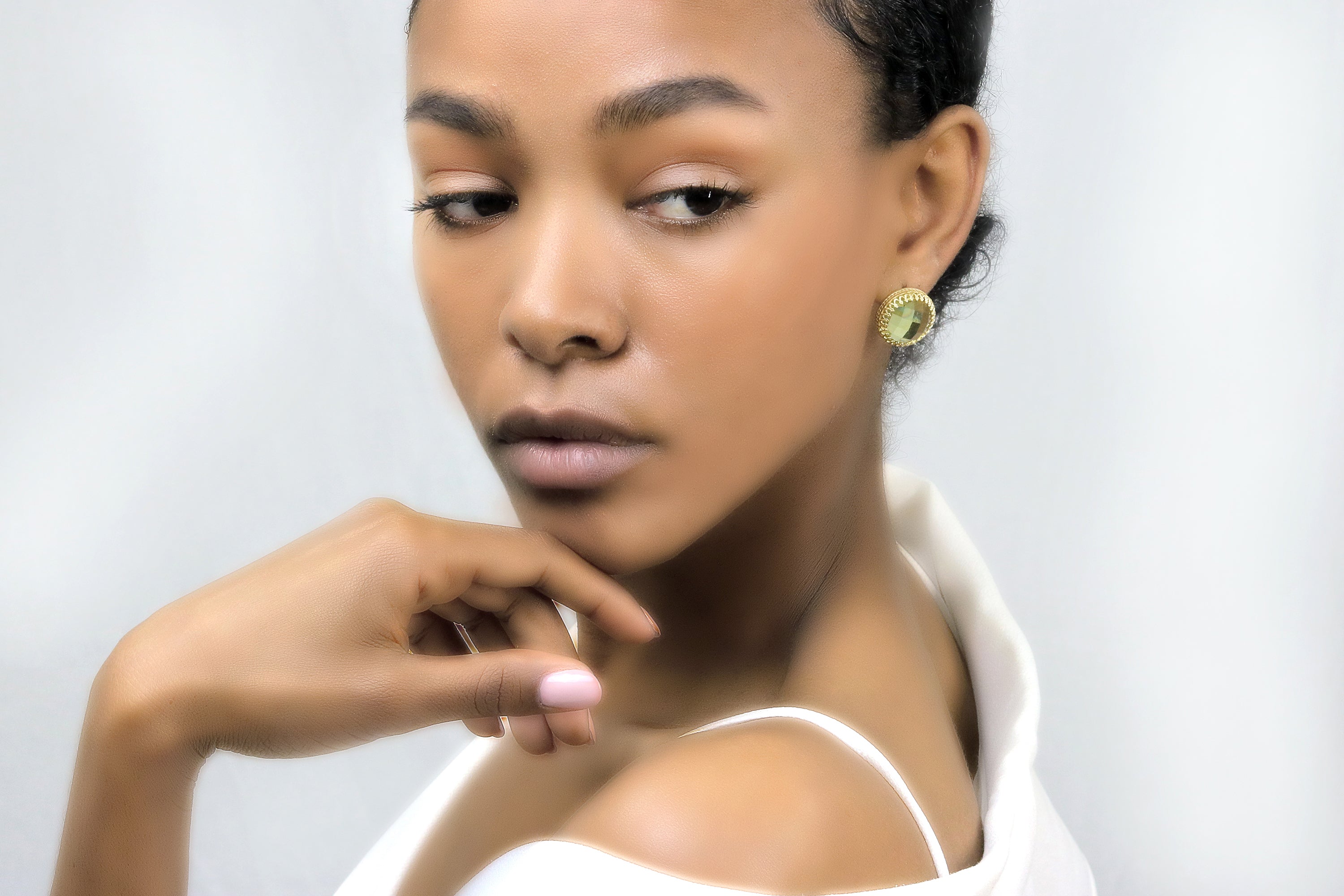 Stylish Statement Gold Filled Lemon Quartz Earrings Earrings Anemone Jewelry