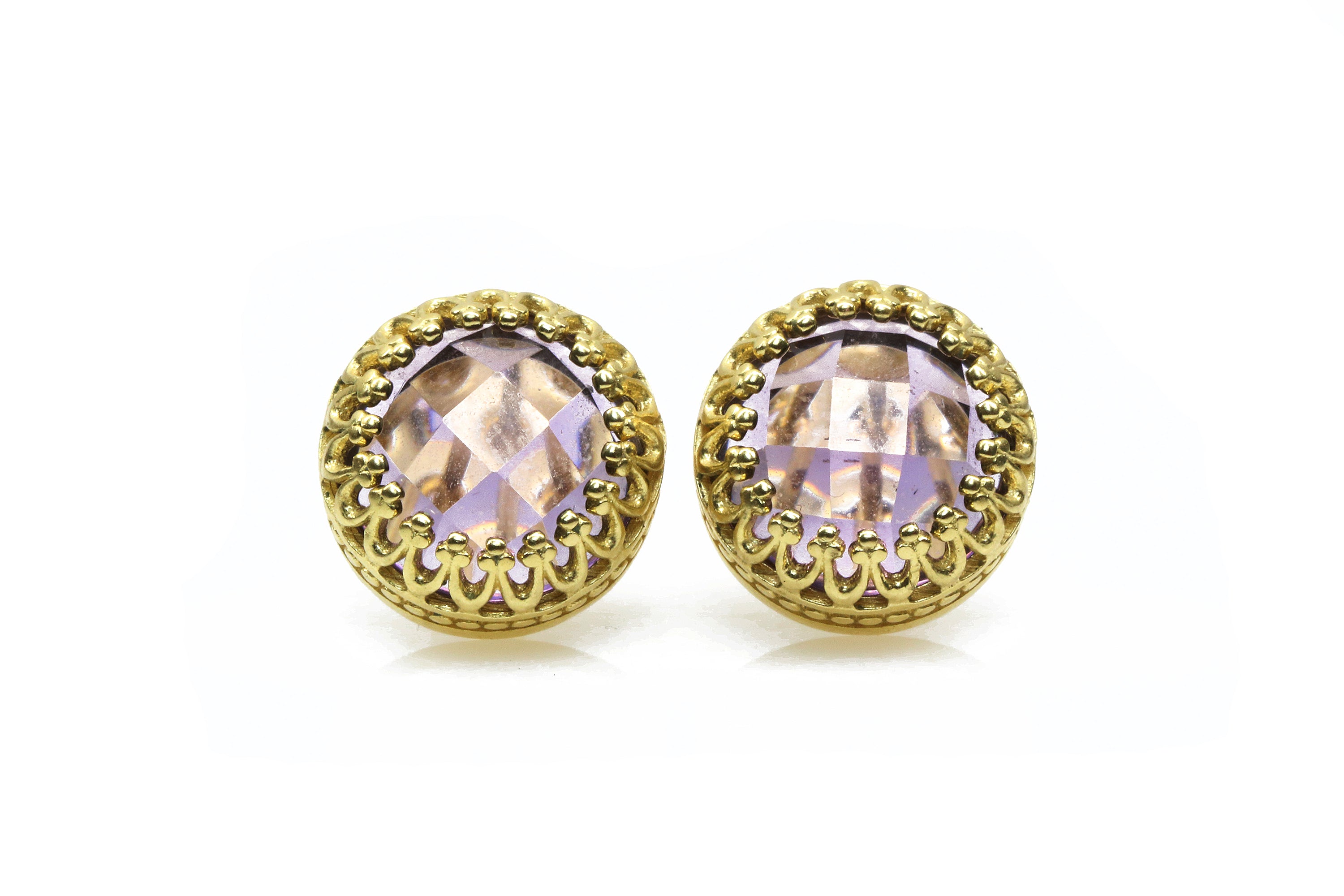Amethyst in Gold Filled Earrings Earrings Anemone Jewelry