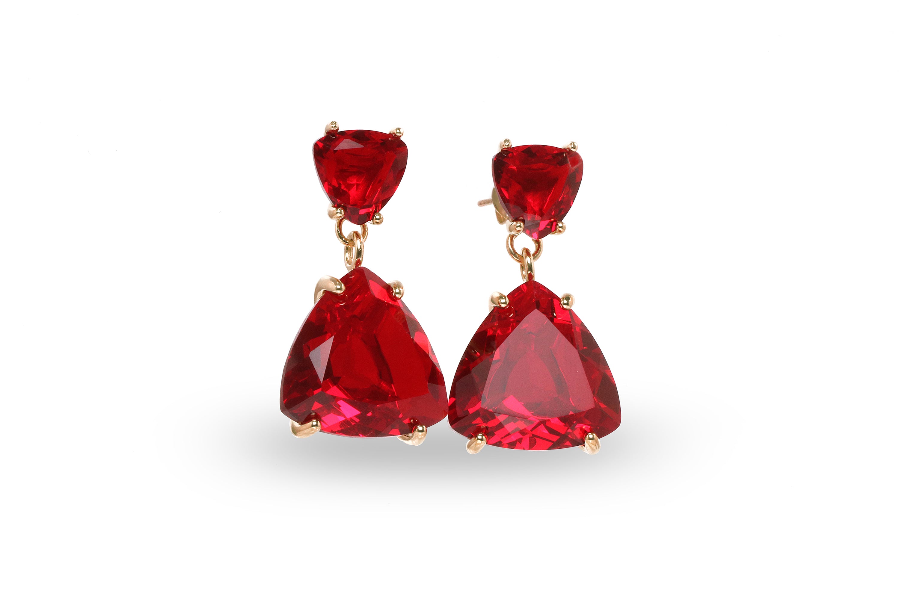 Luscious Ruby Gold Filled Earrings Earrings Anemone Jewelry
