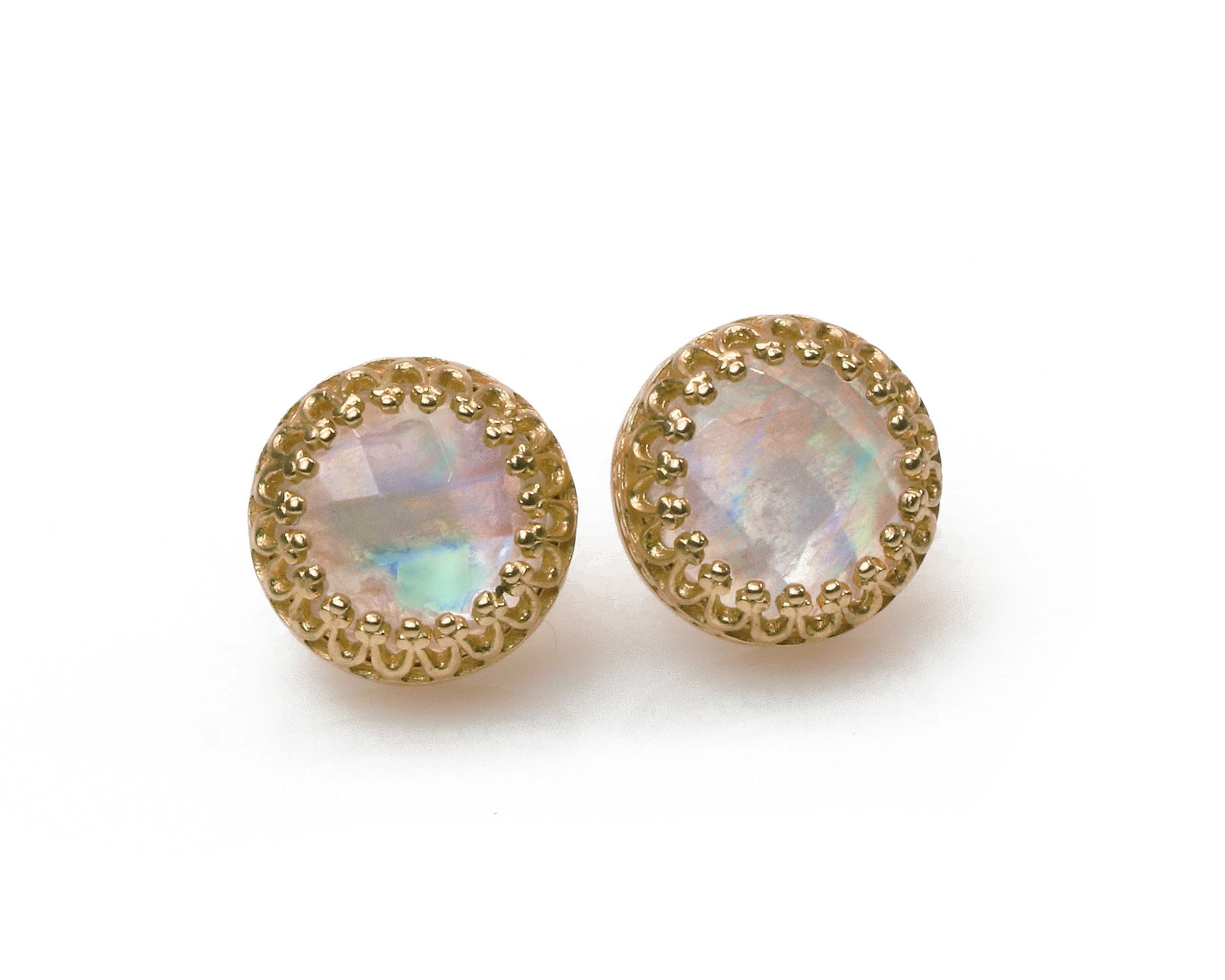 Attractive Moonstone Earrings in 925 Sterling Silver Earrings Anemone Jewelry