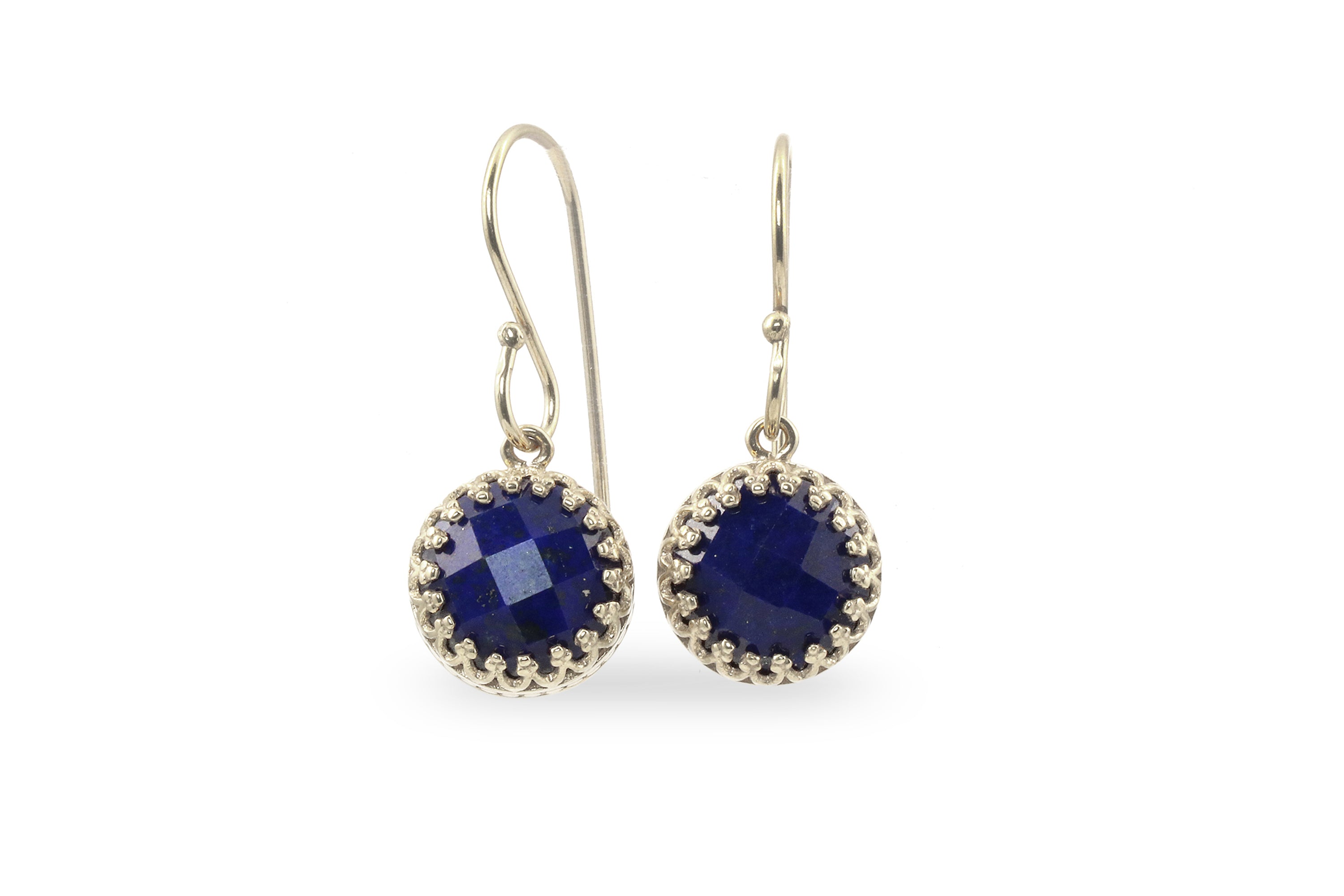 Stylish Dainty Dangle Lapis Lazuli Gold Earrings Earrings Anemone Jewelry
