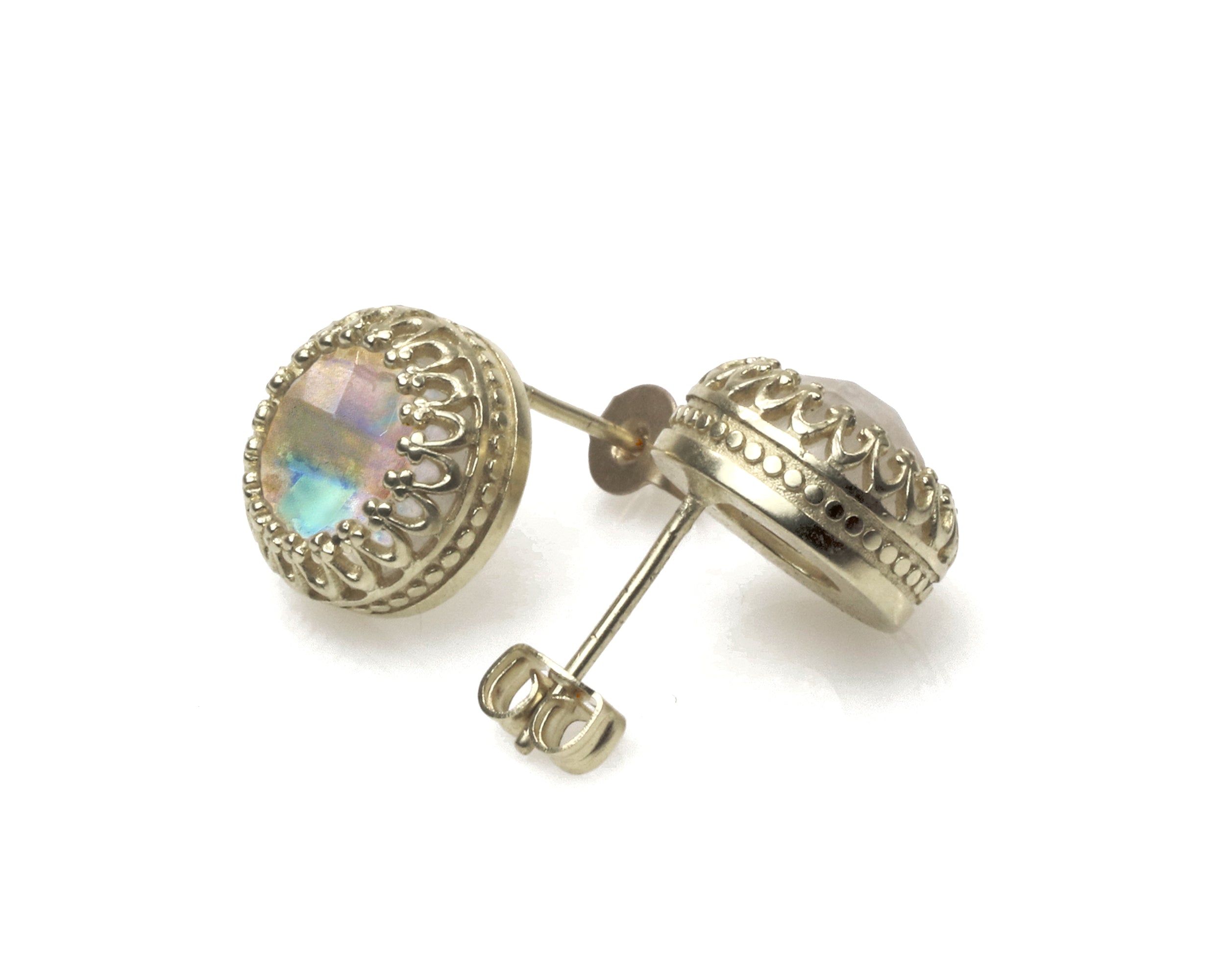 Attractive Moonstone Earrings in 925 Sterling Silver Earrings Anemone Jewelry