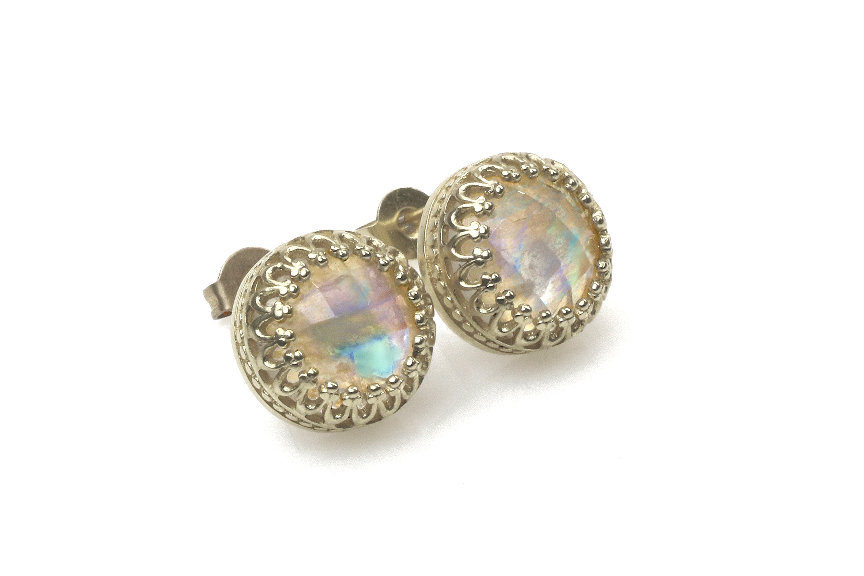 Attractive Moonstone Earrings in 925 Sterling Silver Earrings Anemone Jewelry