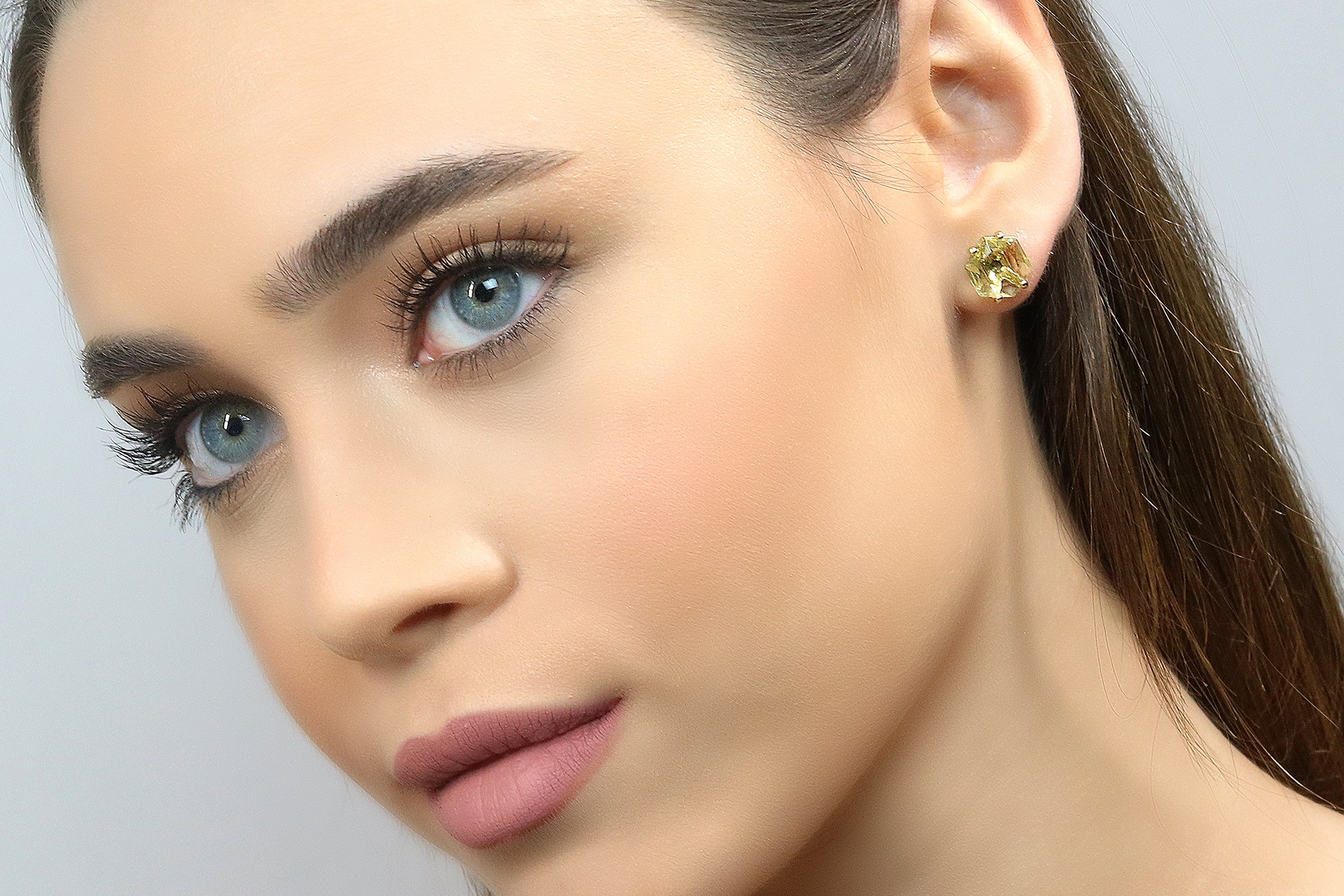 Artisan Lemon Quartz 14k Gold Earrings Earrings Anemone Unique