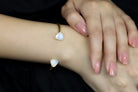Open Cuff Gold Filled Two Stone Moonstone Bracelet Bracelets Anemone Unique