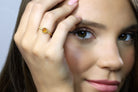 Gold Citrine Stacking Ring Rings Anemone Limited