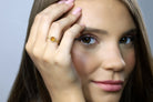 Gold Citrine Stacking Ring Rings Anemone Limited