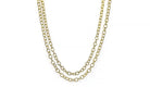 Gold two Layer Statement Link Chain Necklace necklaces Anemone Jewelry