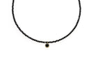 Gold Onyx Round Bezel Pendant Spinel Beaded Necklace necklaces Anemone Limited
